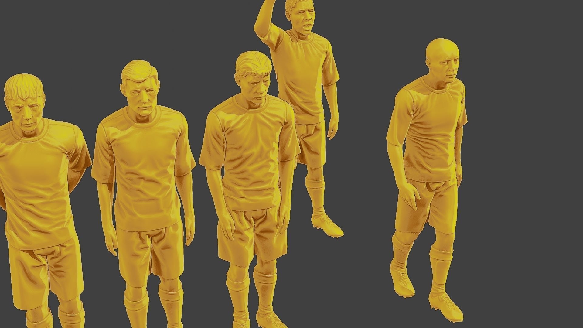 Soccer Players SP Pack 3 3D Model Collection_14
