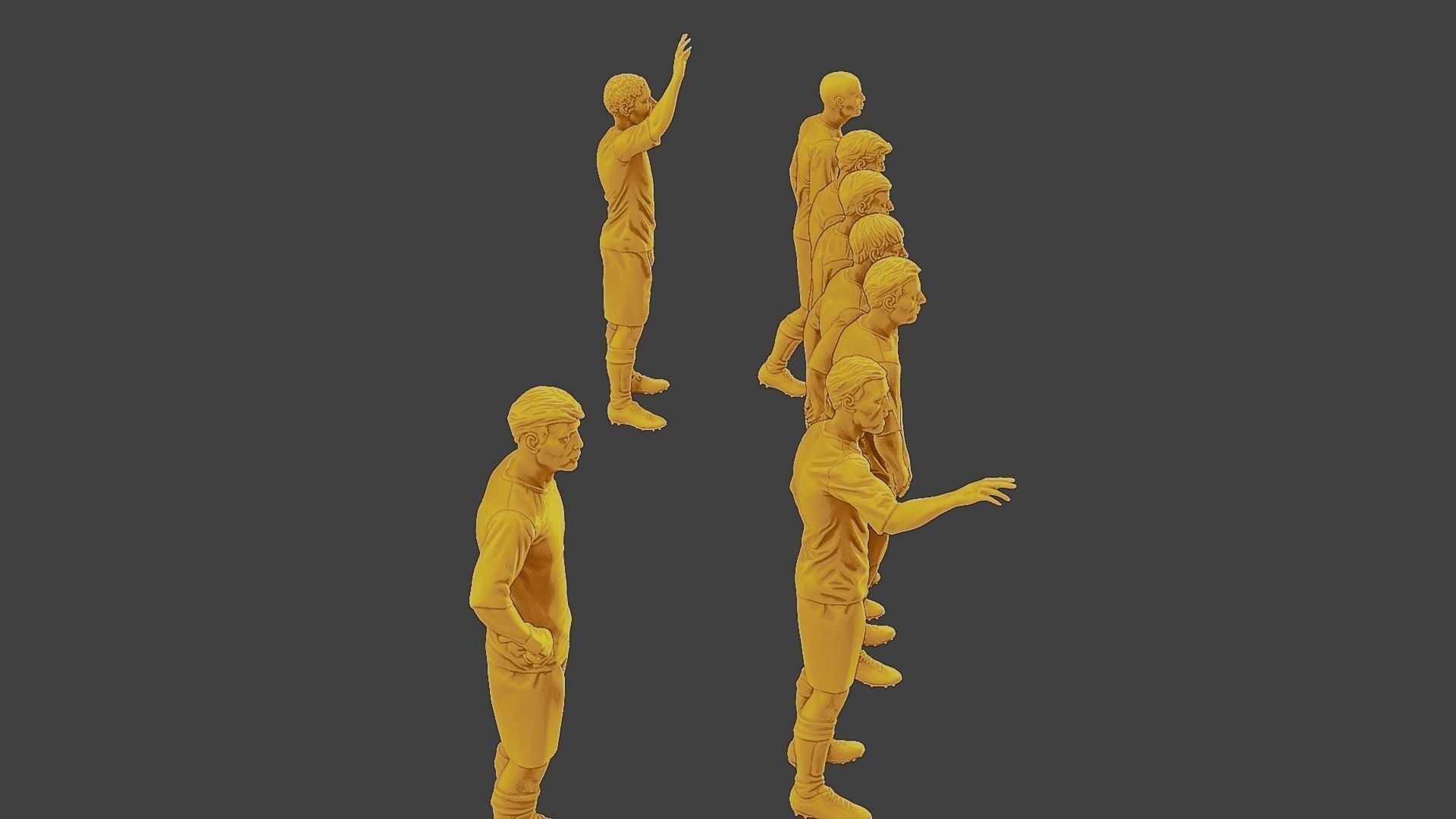 Soccer Players SP Pack 3 3D Model Collection_15