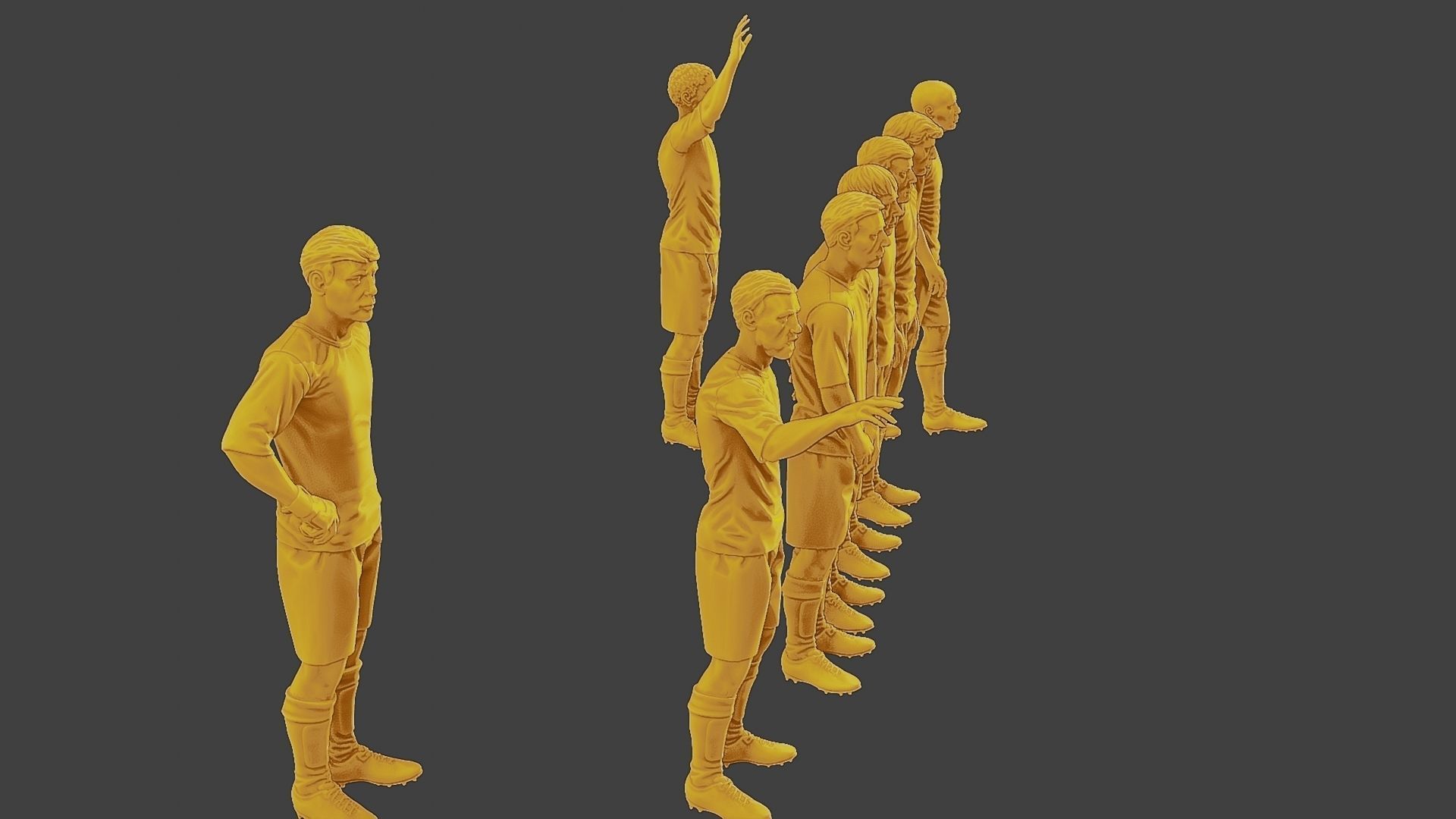 Soccer Players SP Pack 3 3D Model Collection_13