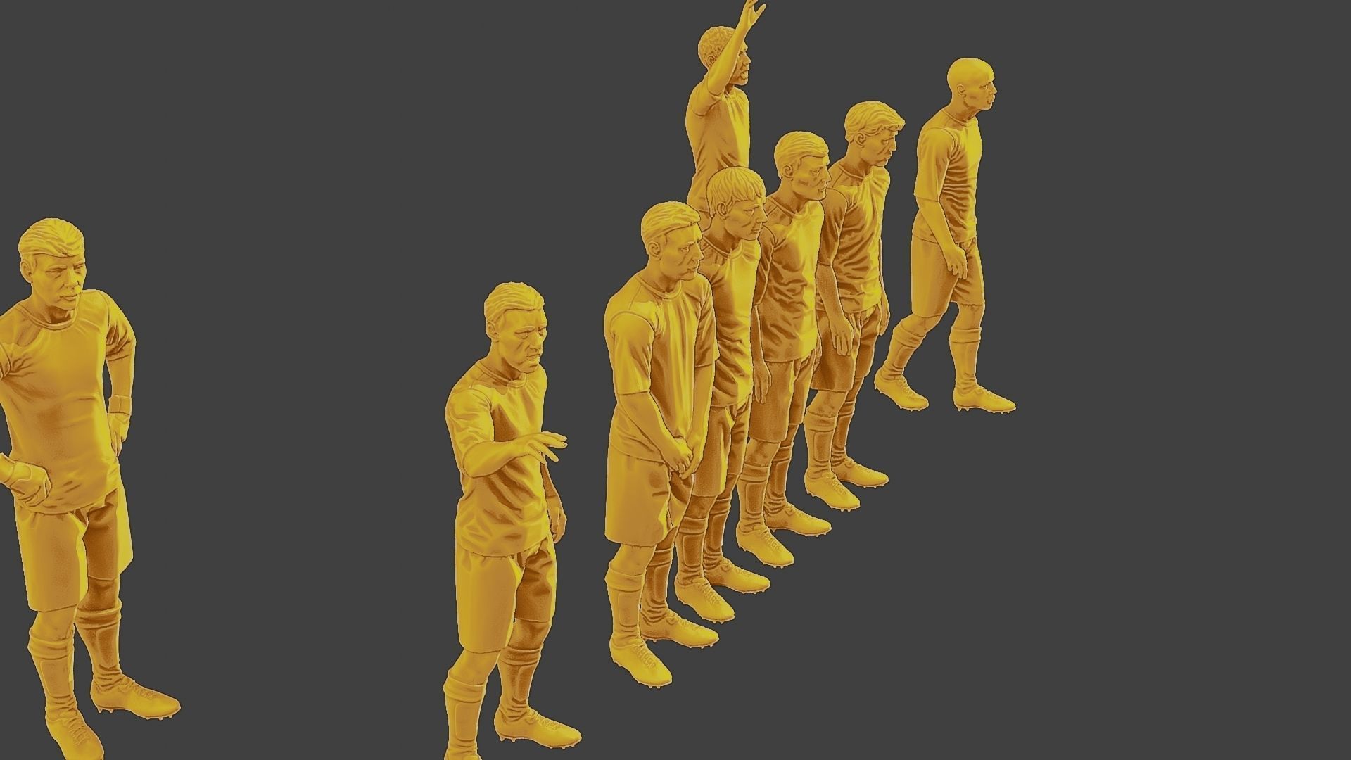 Soccer Players SP Pack 3 3D Model Collection_18