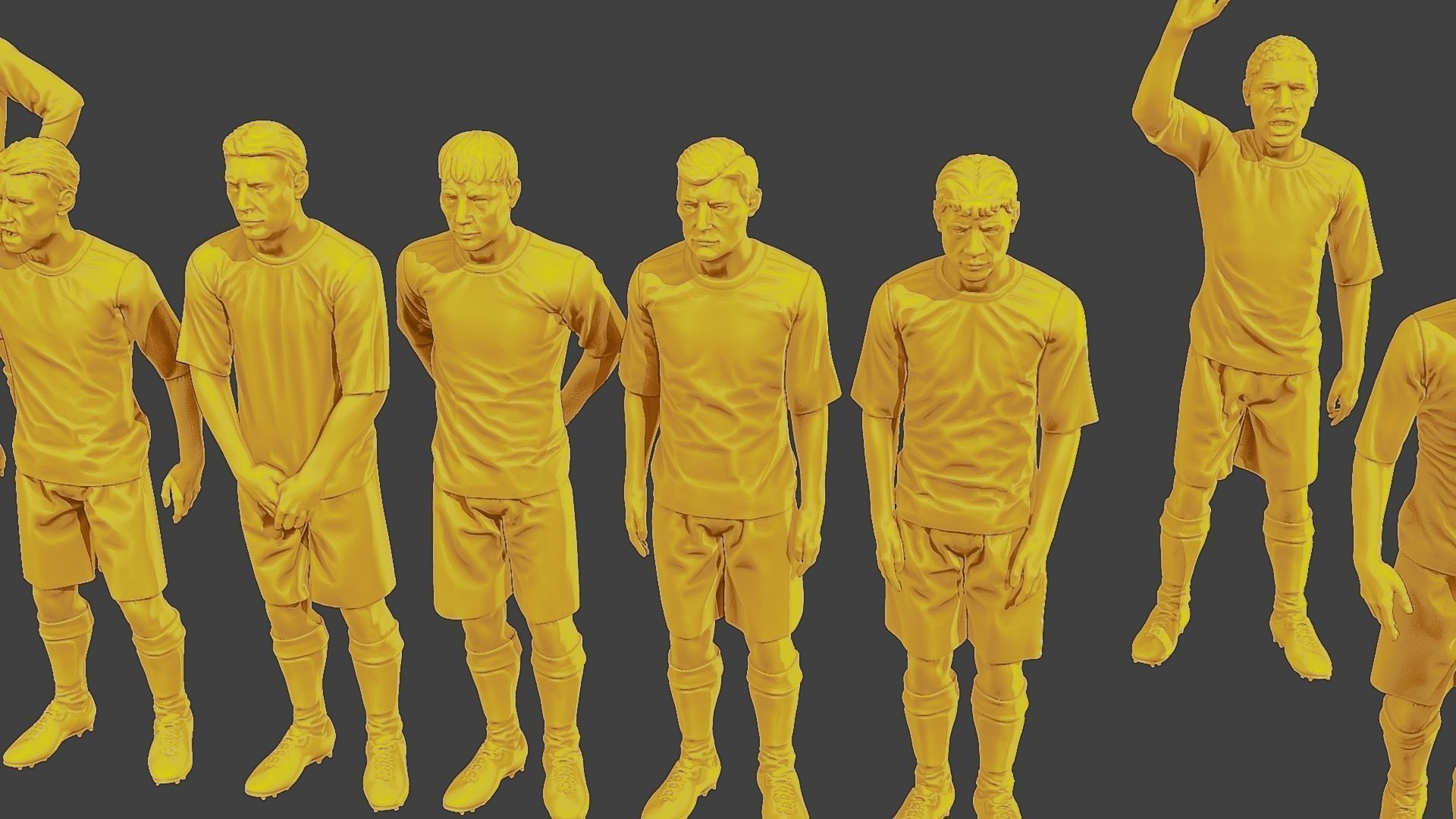 Soccer Players SP Pack 3 3D Model Collection_26