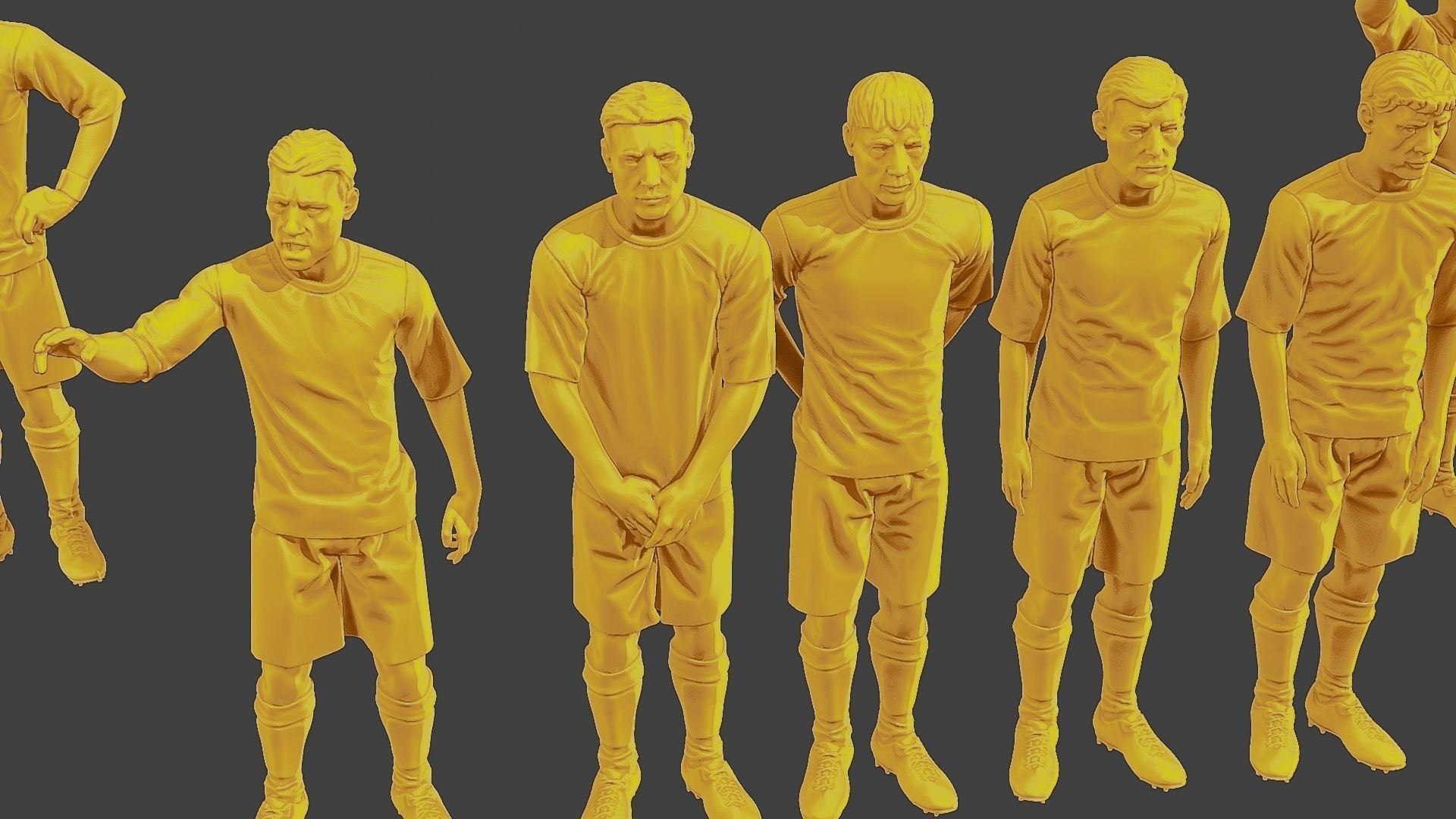 Soccer Players SP Pack 3 3D Model Collection_30
