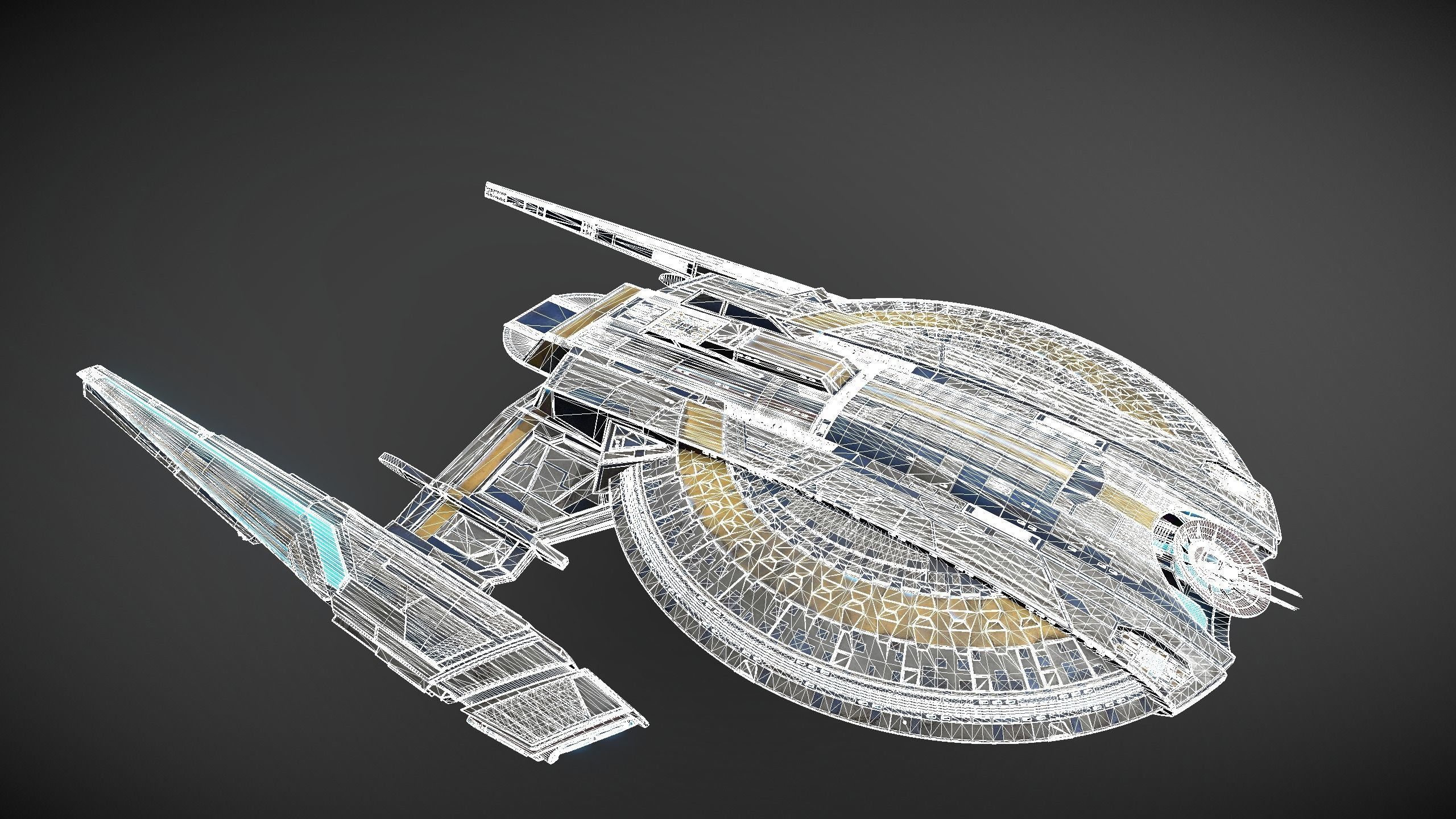 17spaceship star trek spaceship 3D model_5