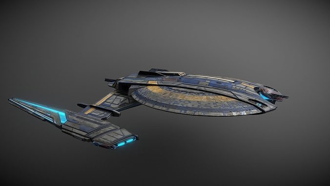 17spaceship star trek spaceship 3D model