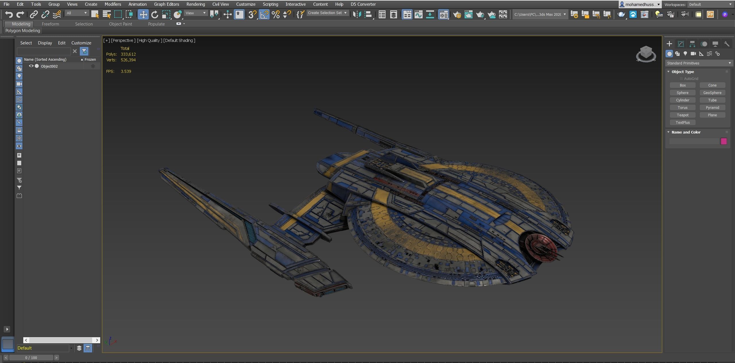 17spaceship star trek spaceship 3D model_8