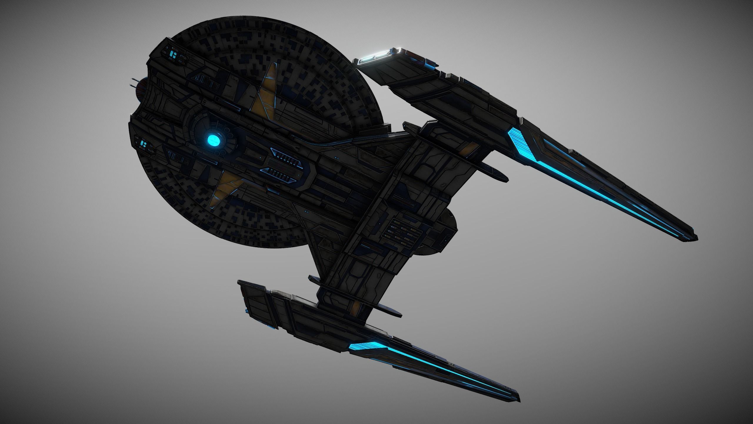 17spaceship star trek spaceship 3D model_2