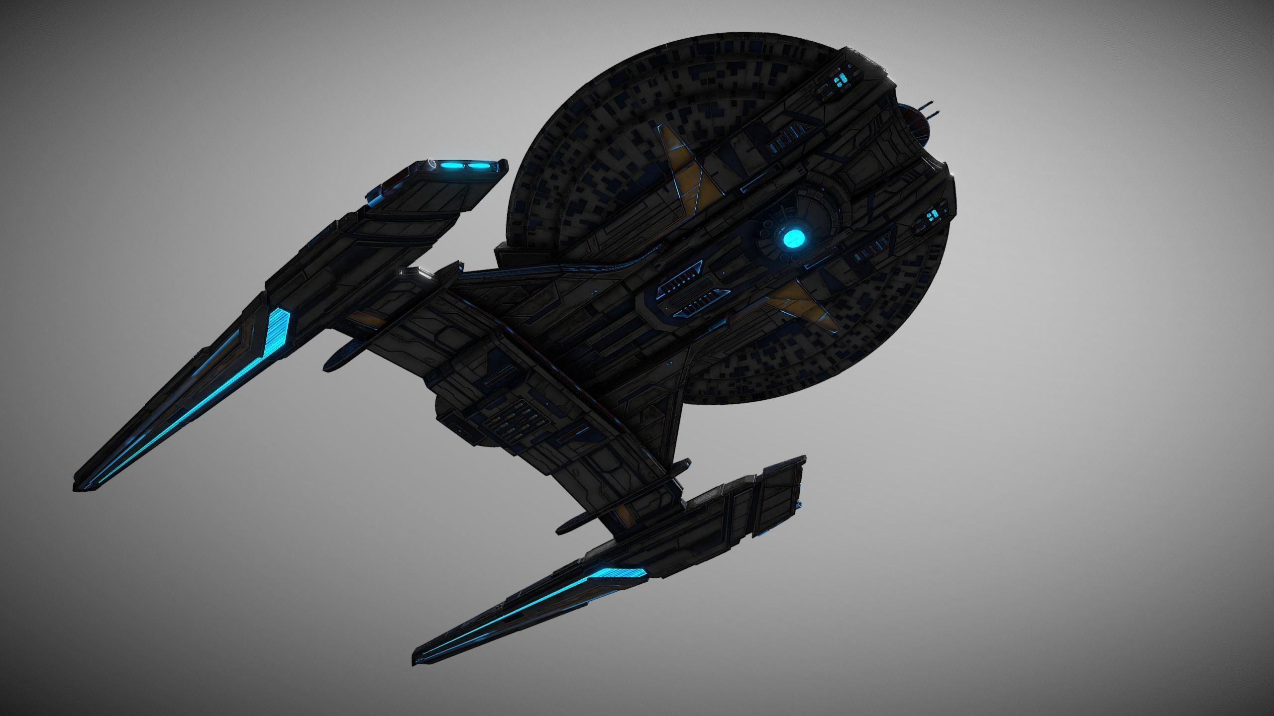 17spaceship star trek spaceship 3D model_3