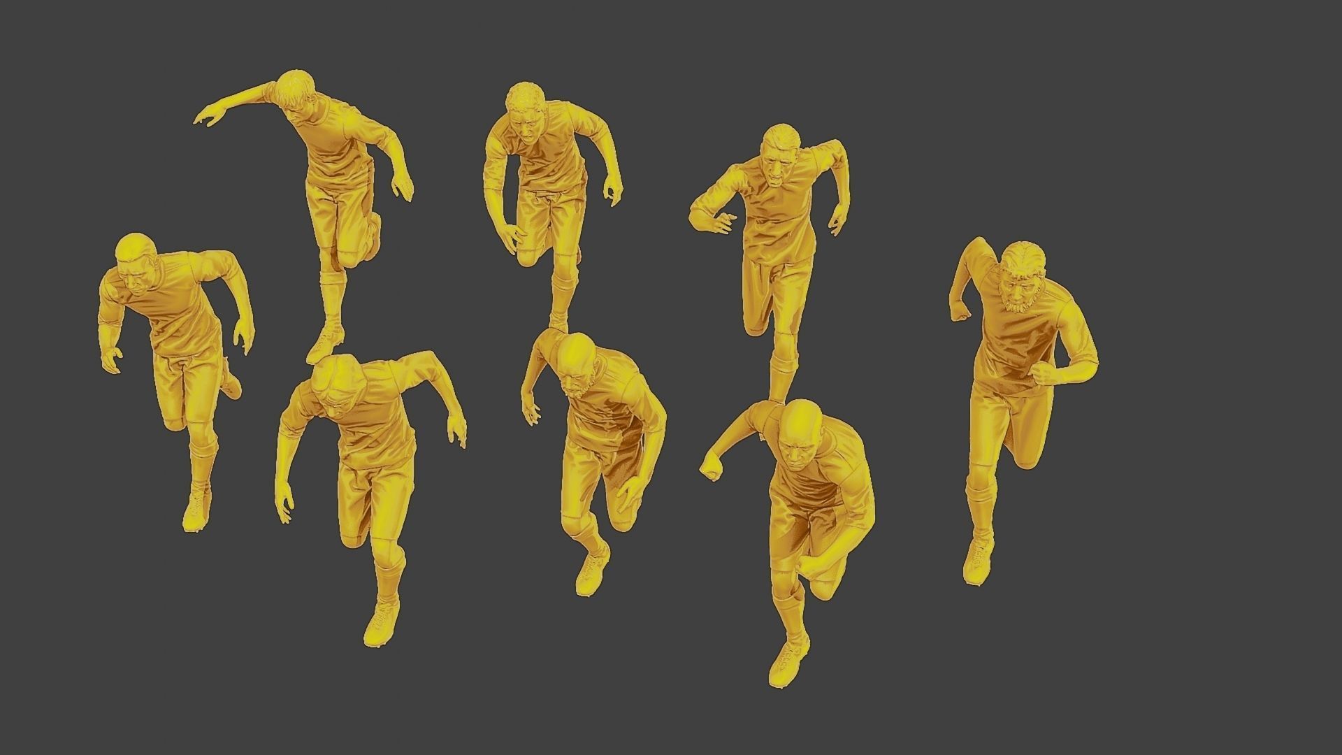 Soccer Players SP Pack 5 3D Model Collection_12