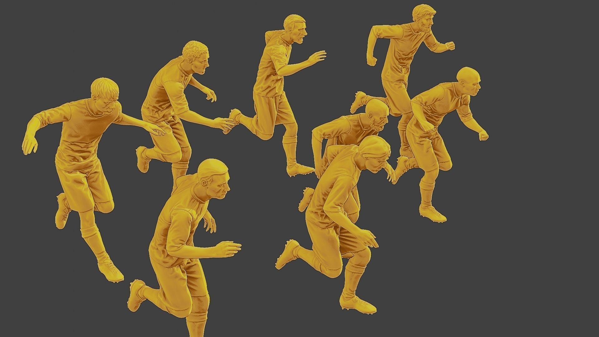 Soccer Players SP Pack 5 3D Model Collection_30