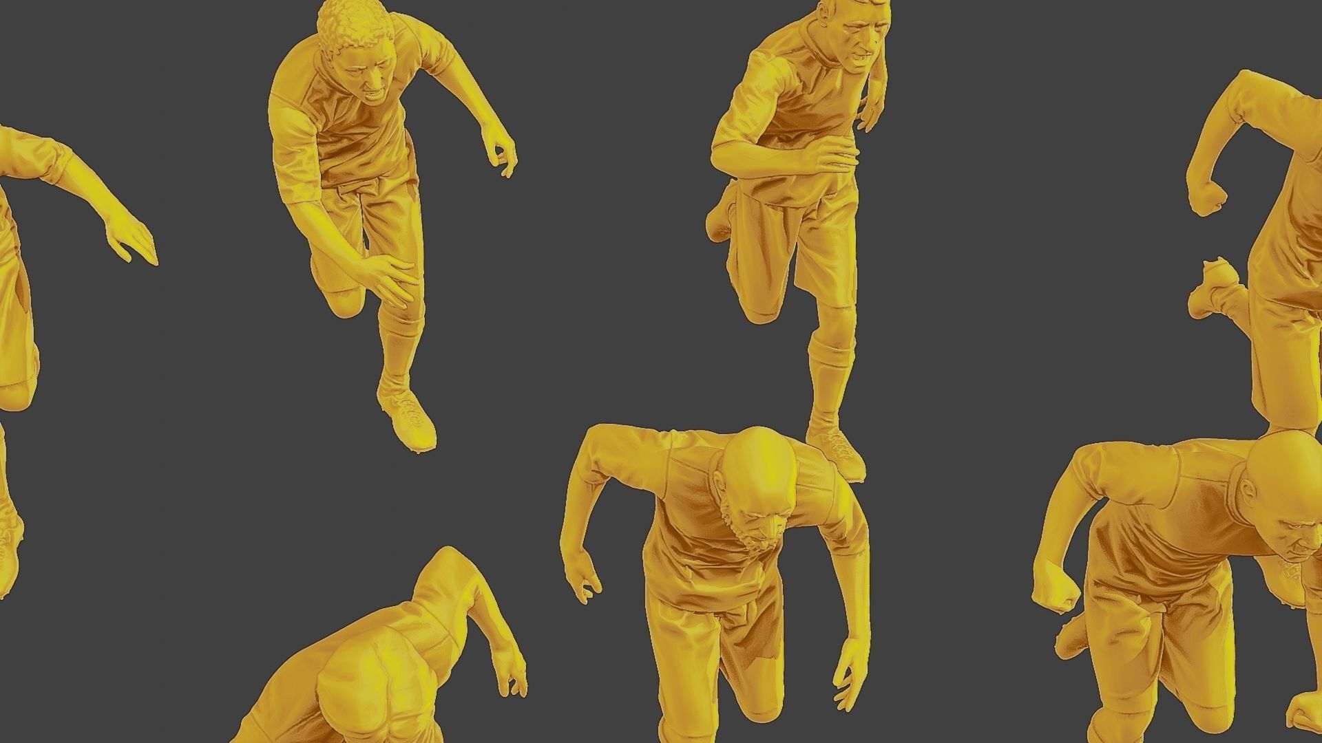 Soccer Players SP Pack 5 3D Model Collection_21