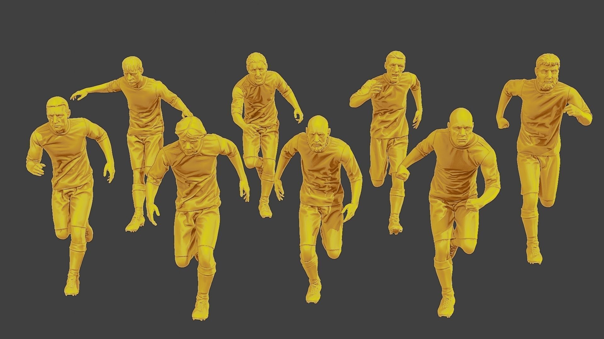 Soccer Players SP Pack 5 3D Model Collection_2