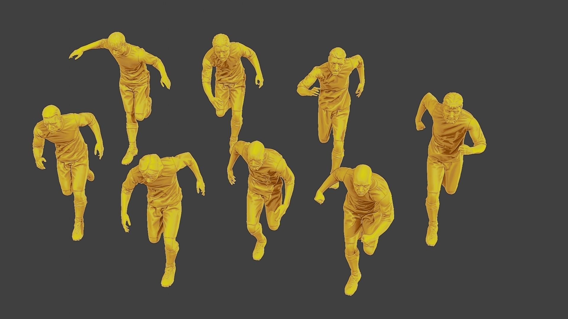 Soccer Players SP Pack 5 3D Model Collection_26