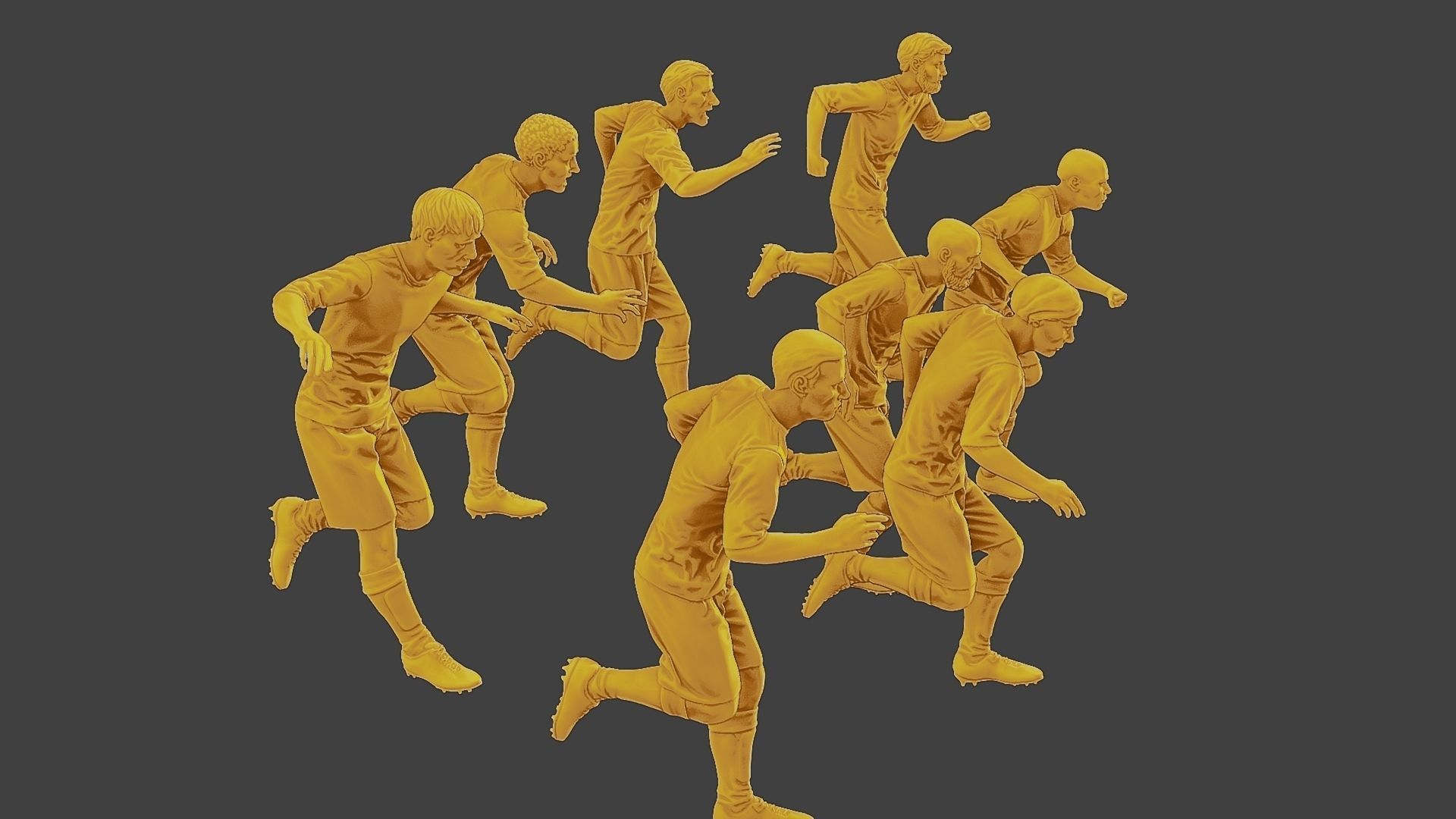 Soccer Players SP Pack 5 3D Model Collection_32