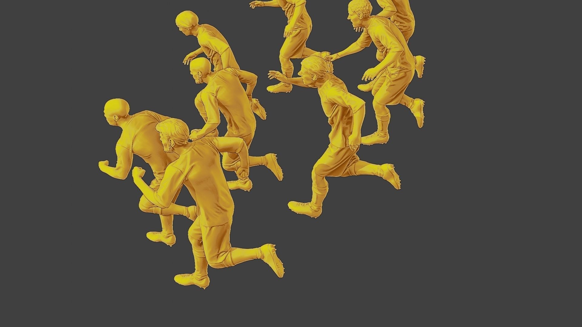 Soccer Players SP Pack 5 3D Model Collection_15