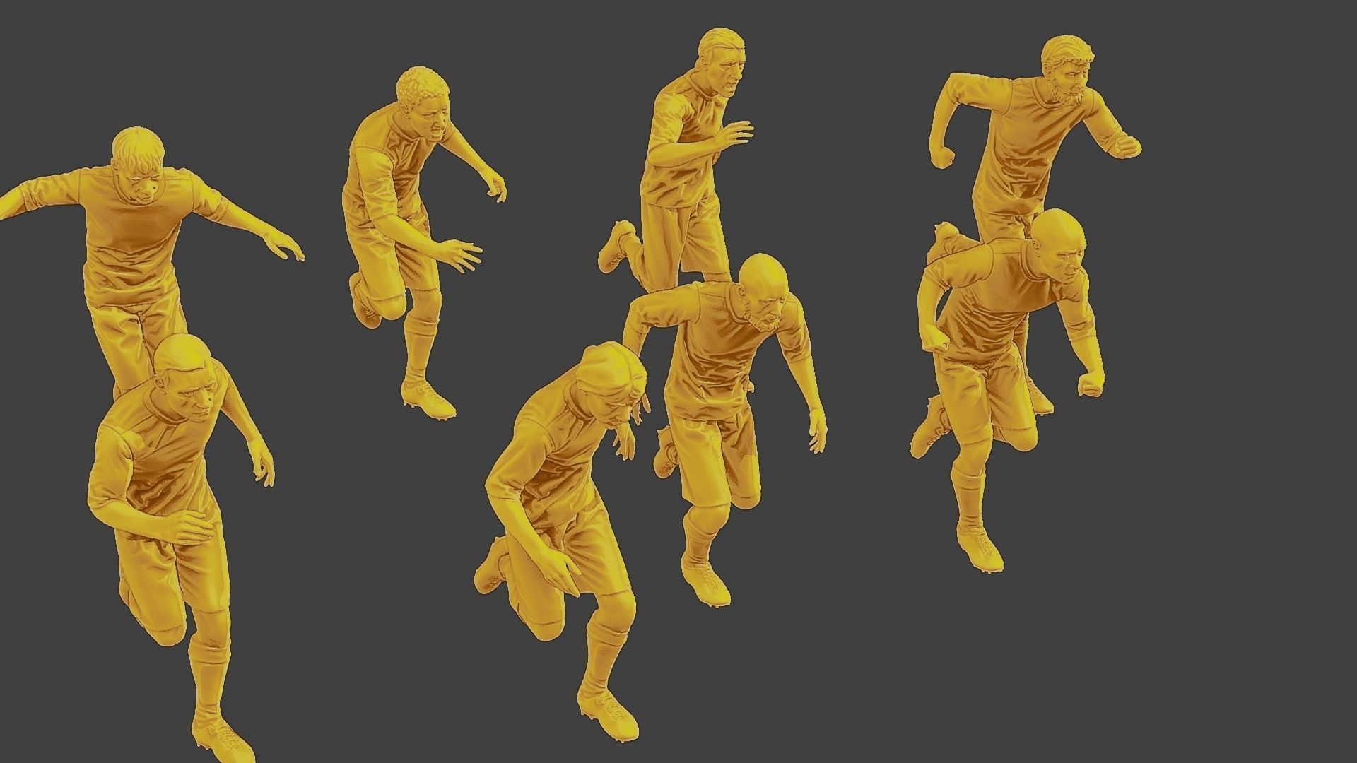Soccer Players SP Pack 5 3D Model Collection_27