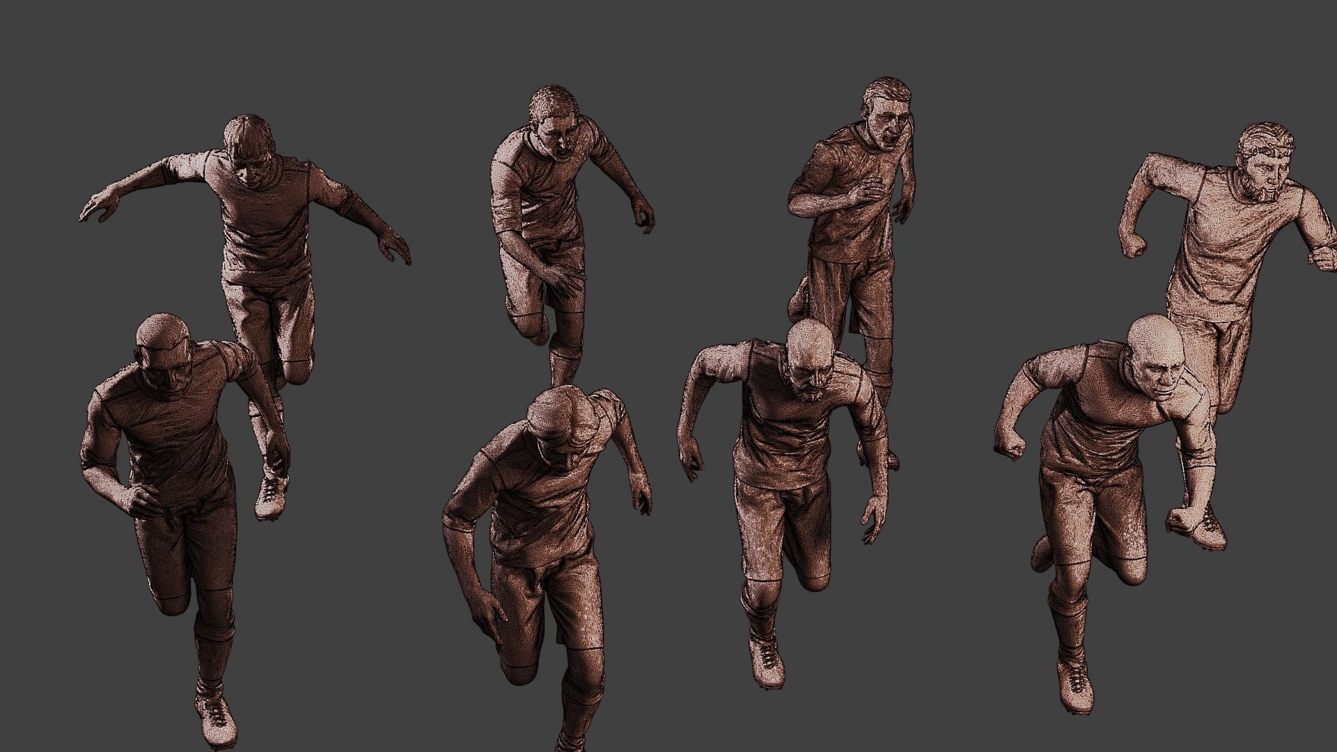 Soccer Players SP Pack 5 3D Model Collection_11