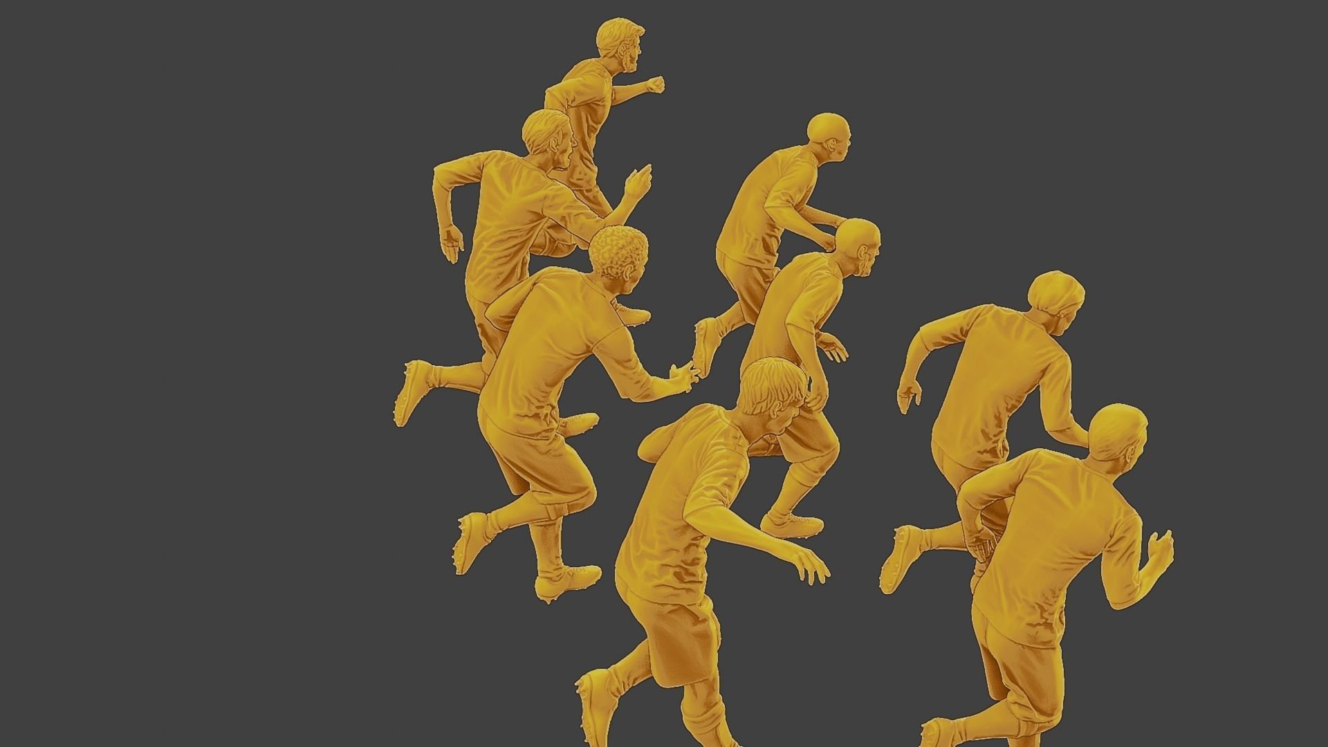Soccer Players SP Pack 5 3D Model Collection_18