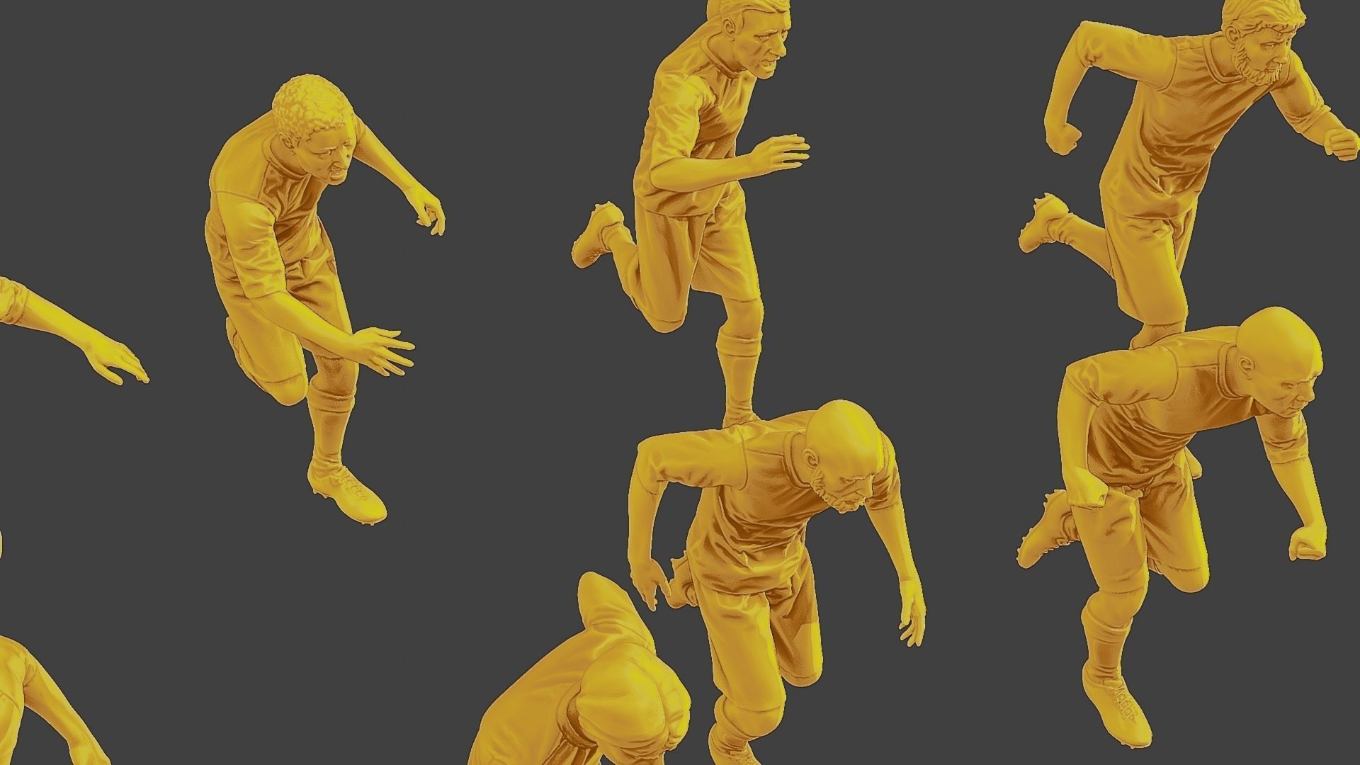 Soccer Players SP Pack 5 3D Model Collection_17