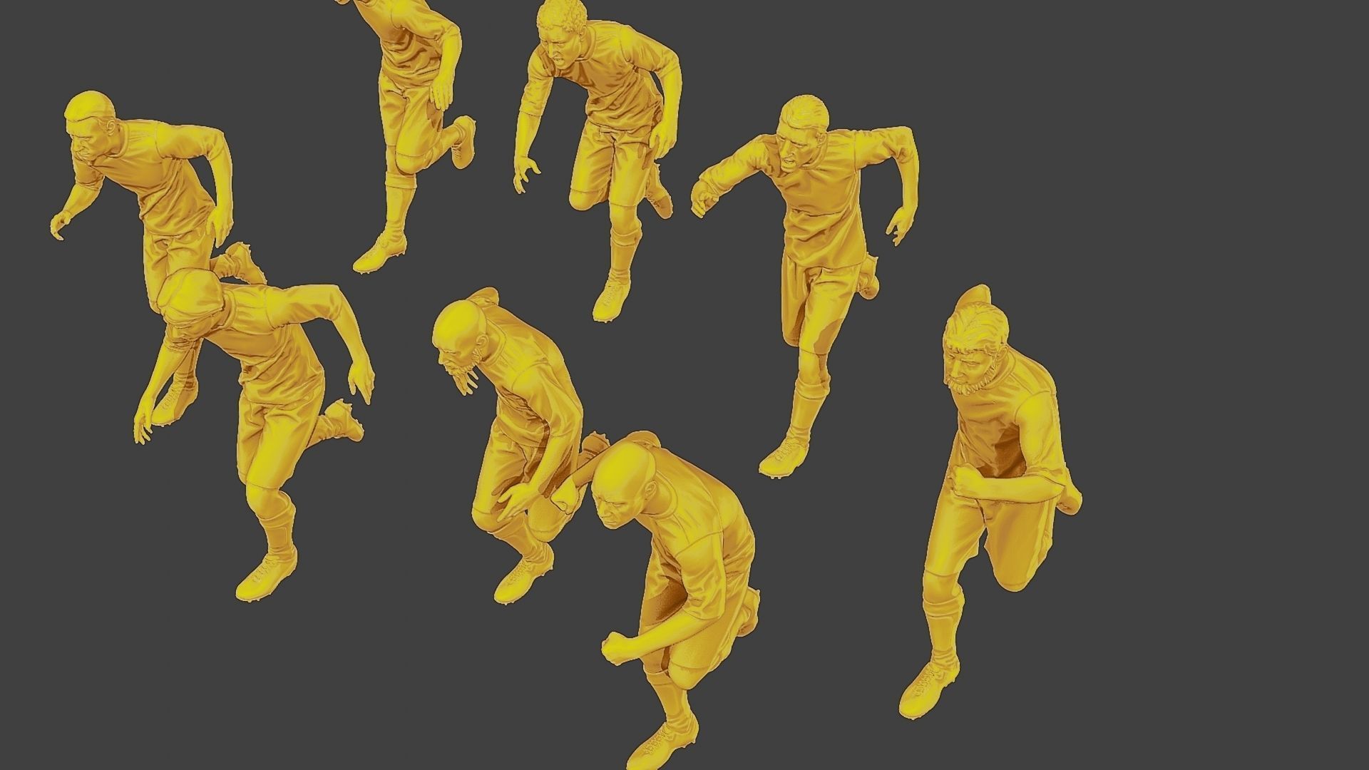 Soccer Players SP Pack 5 3D Model Collection_25