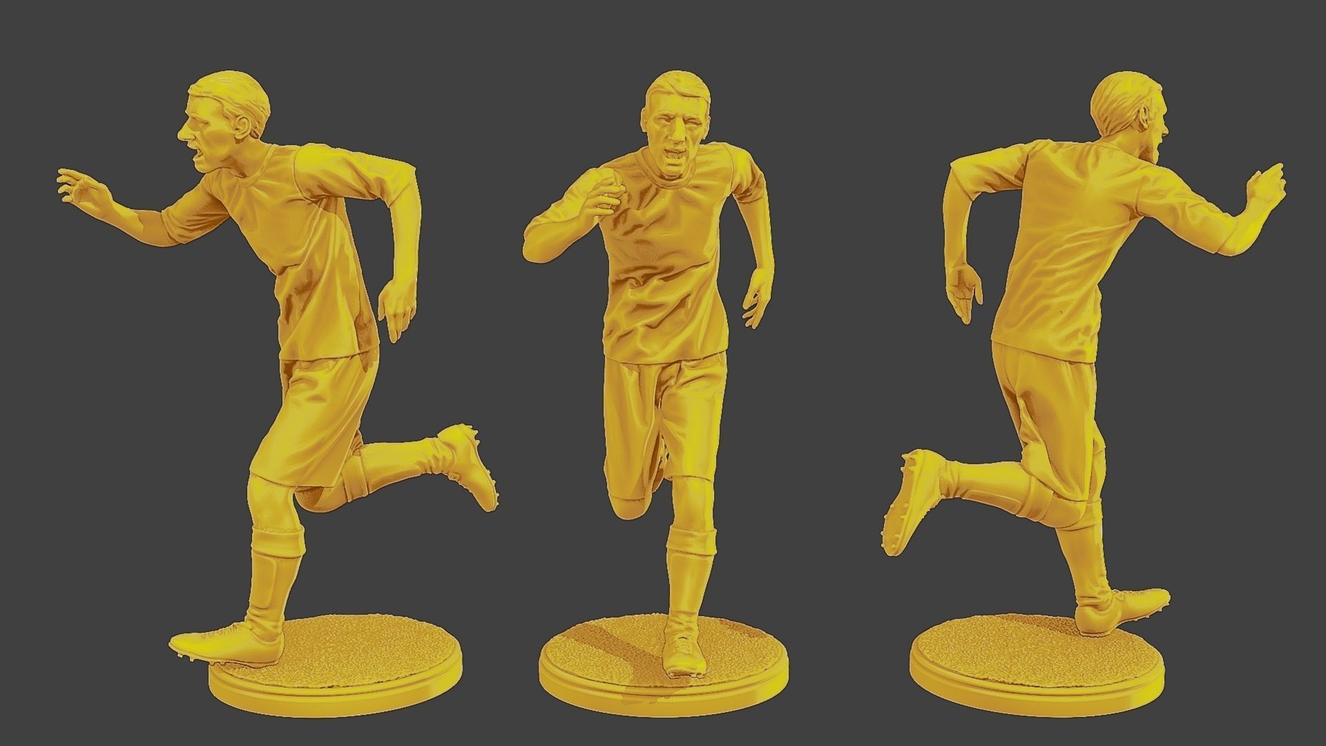 Soccer Players SP Pack 5 3D Model Collection_3