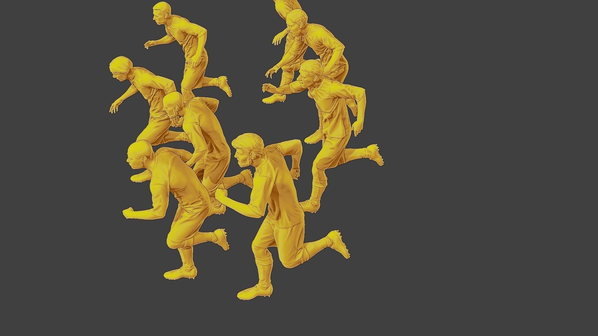 Soccer Players SP Pack 5 3D Model Collection_22