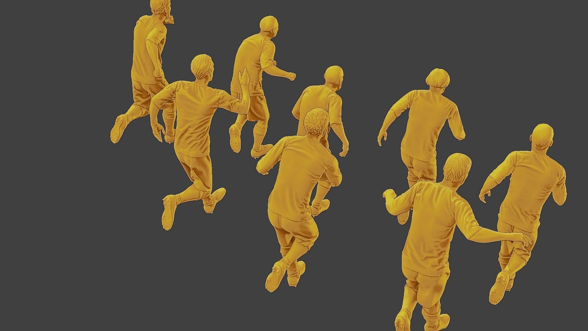 Soccer Players SP Pack 5 3D Model Collection_24