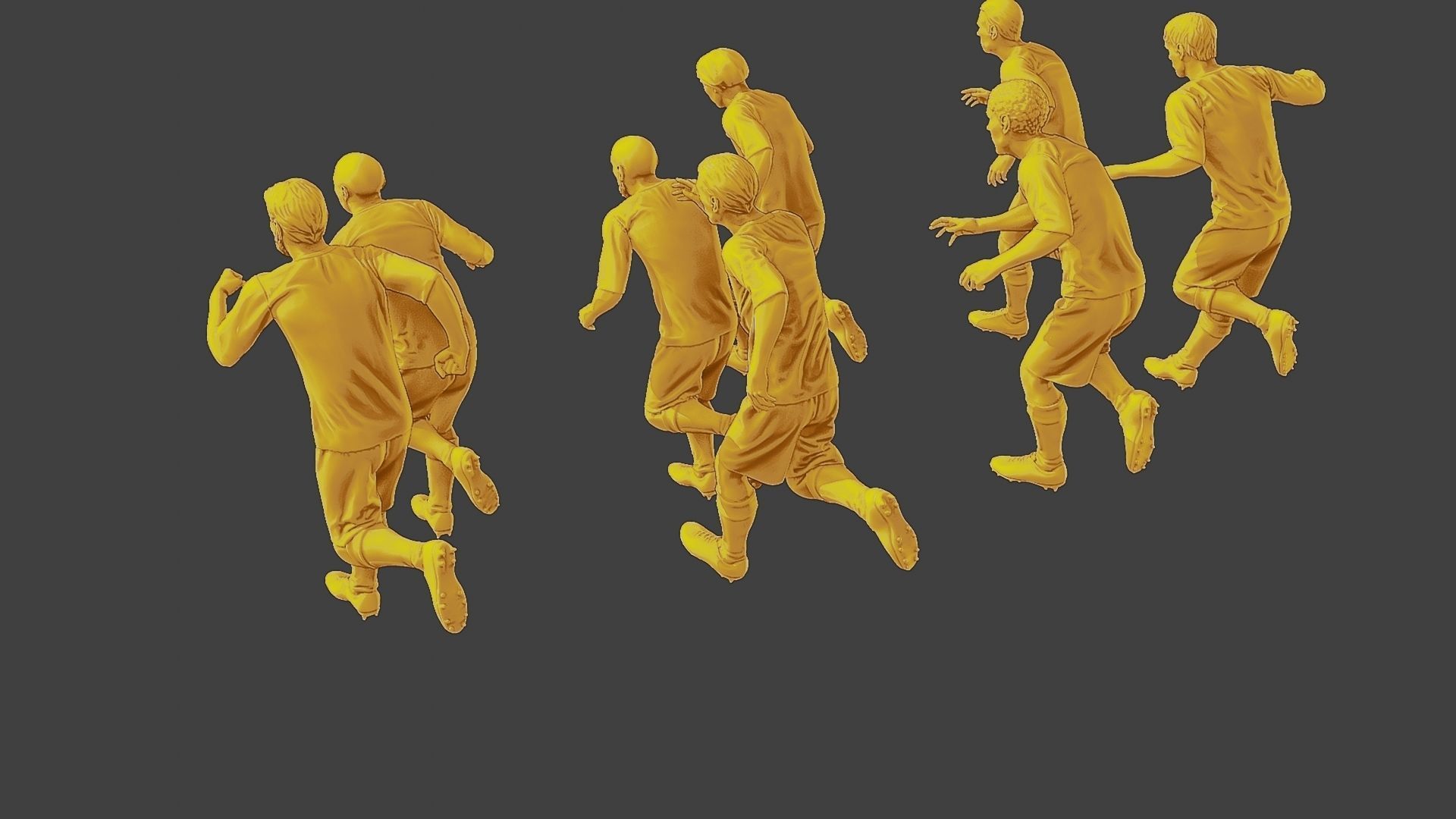 Soccer Players SP Pack 5 3D Model Collection_13