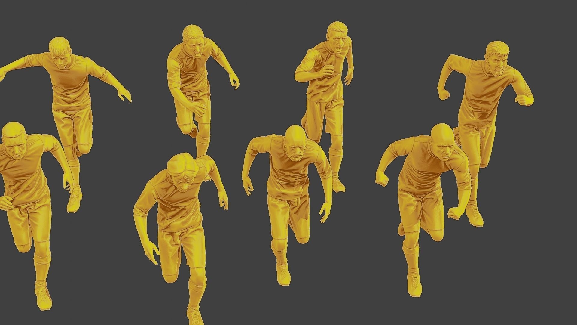 Soccer Players SP Pack 5 3D Model Collection_29