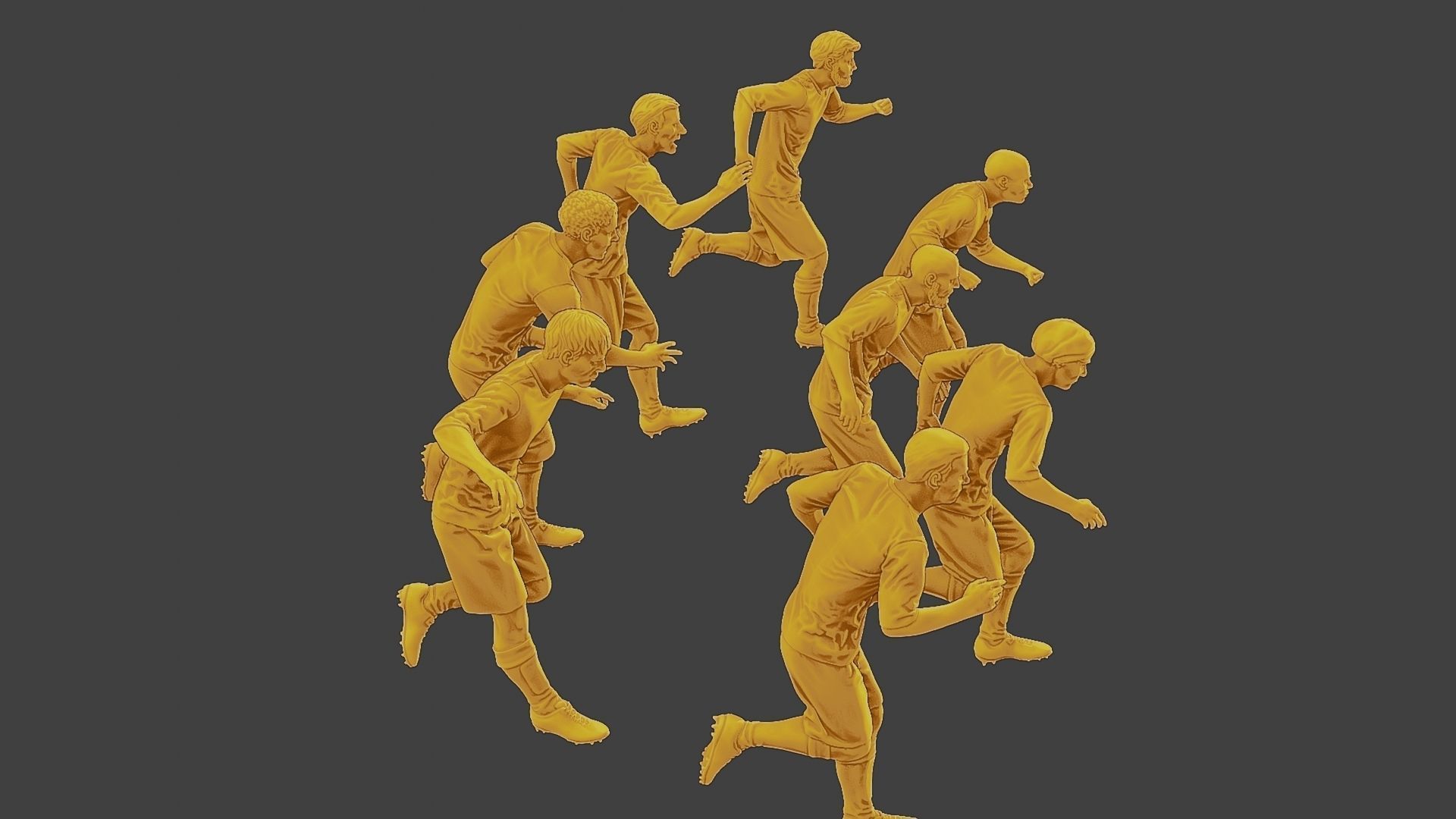 Soccer Players SP Pack 5 3D Model Collection_23