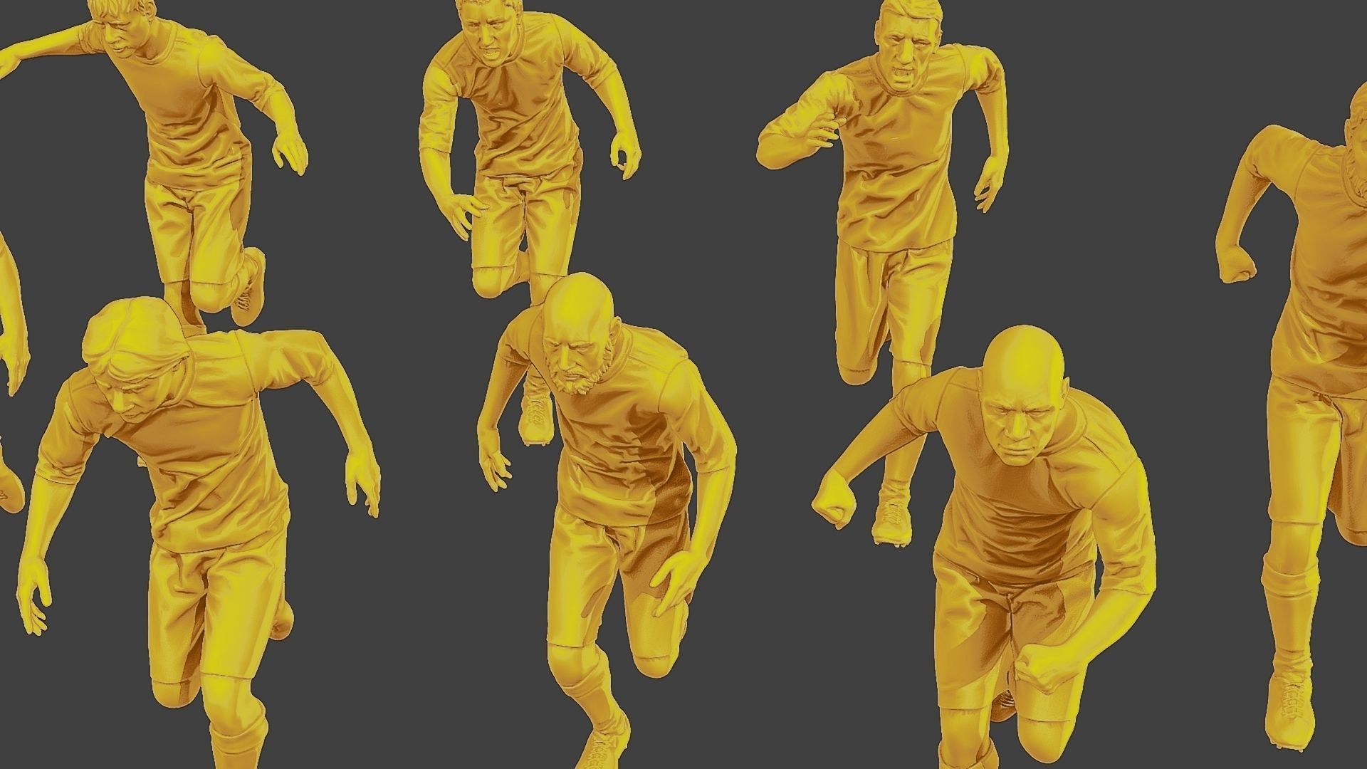 Soccer Players SP Pack 5 3D Model Collection_16