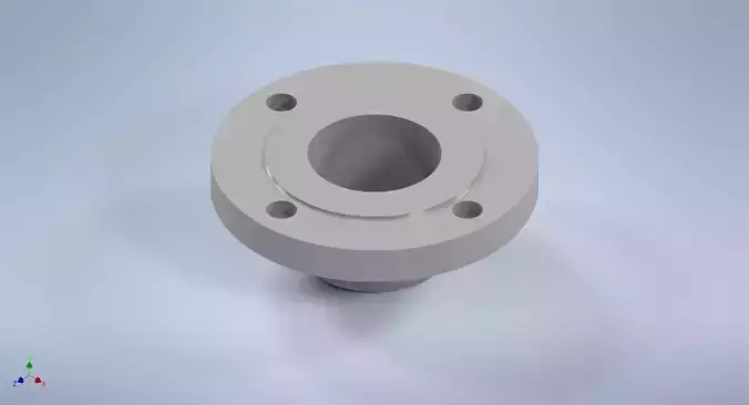 Weld-neck flanges 3 inches ASME-ANSI 3D print model