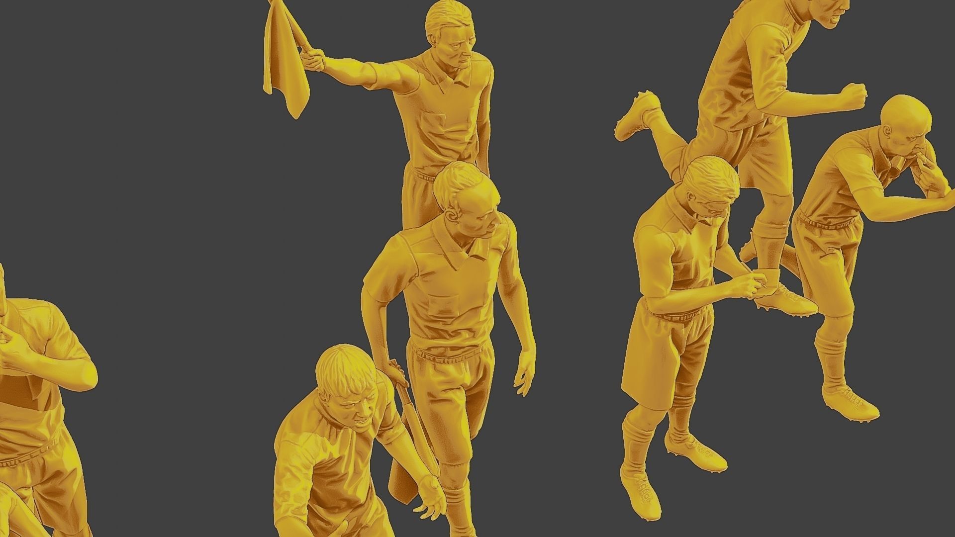 Soccer Players SP Pack 6 3D Model Collection_21