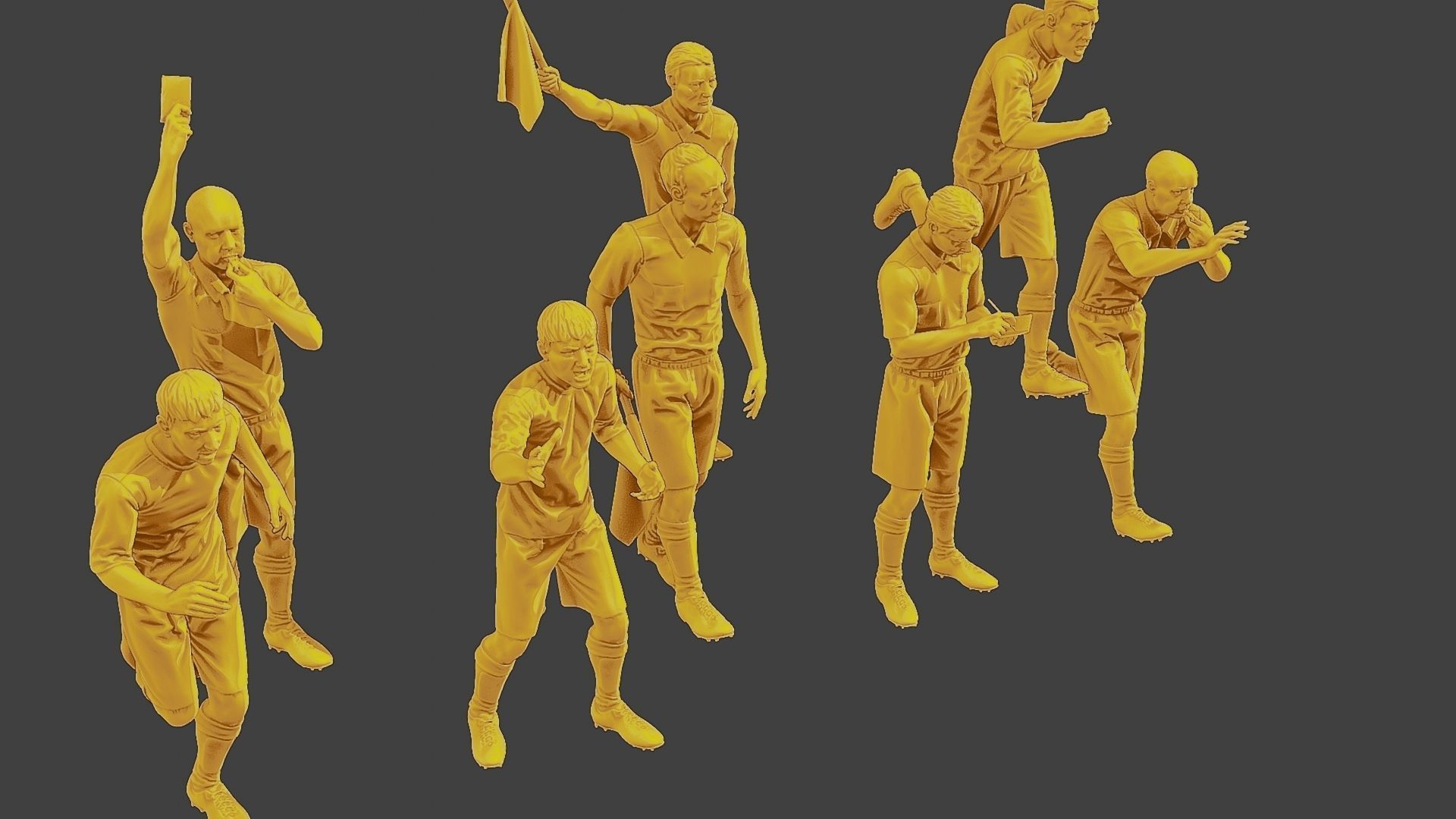 Soccer Players SP Pack 6 3D Model Collection_31