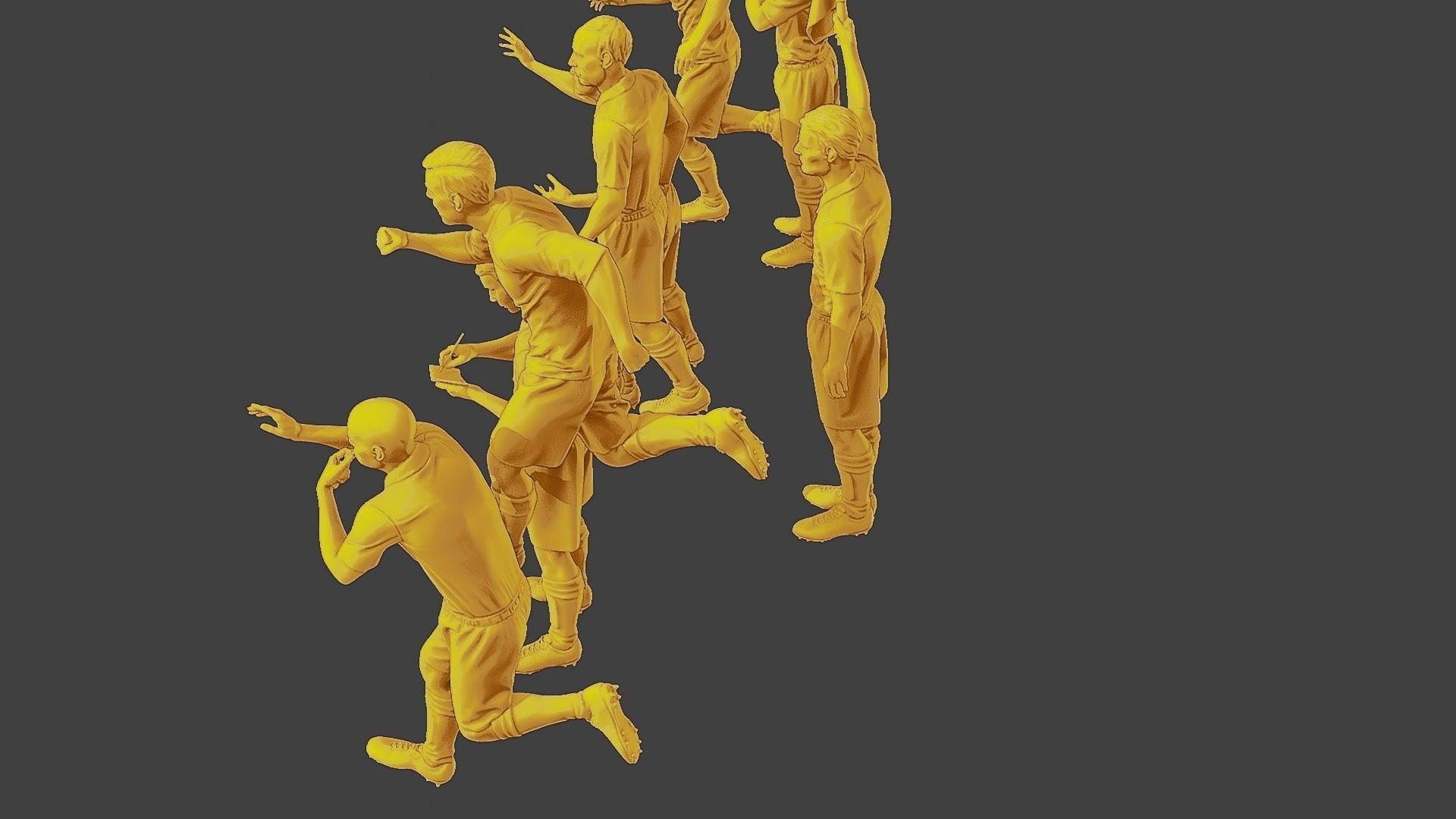 Soccer Players SP Pack 6 3D Model Collection_23