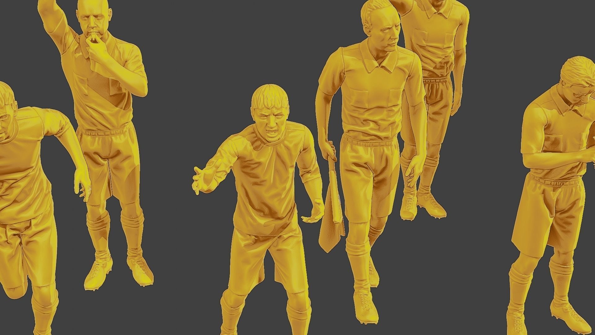 Soccer Players SP Pack 6 3D Model Collection_22