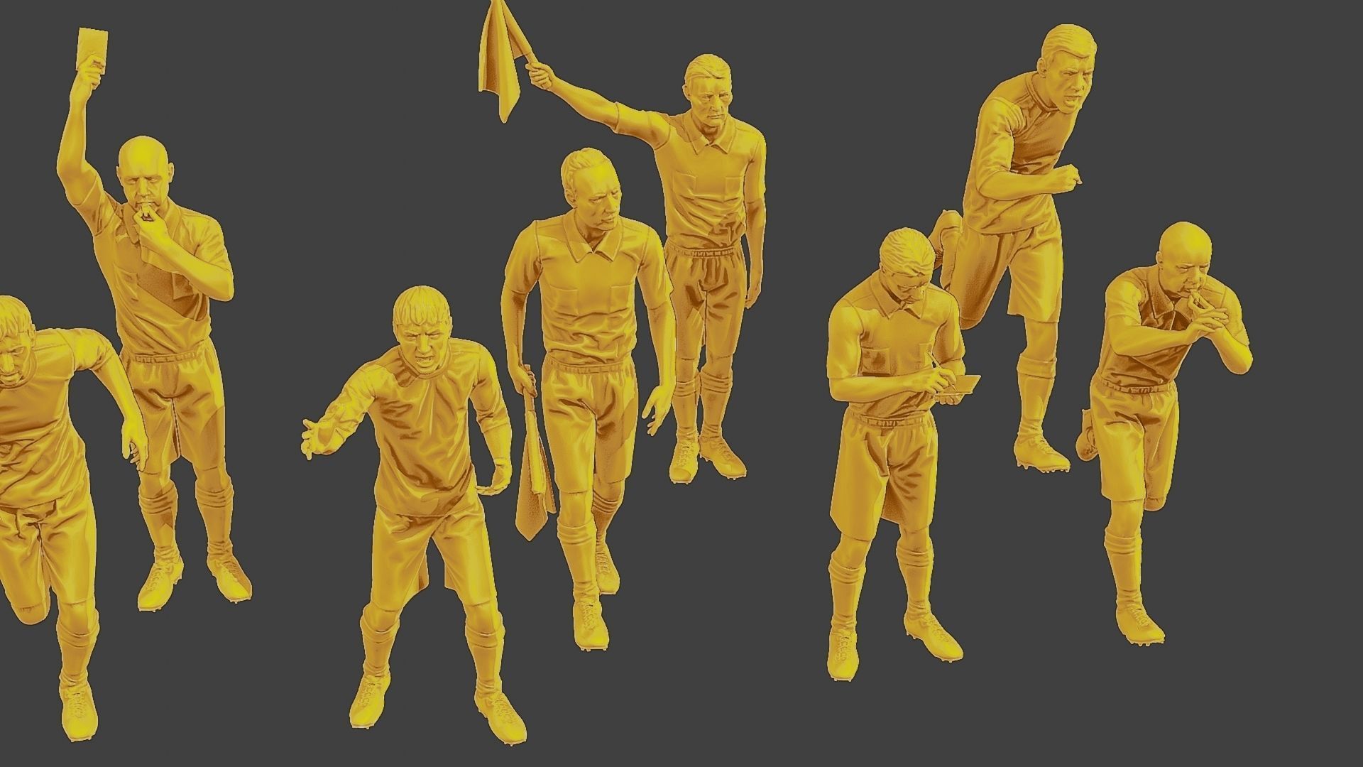 Soccer Players SP Pack 6 3D Model Collection_28