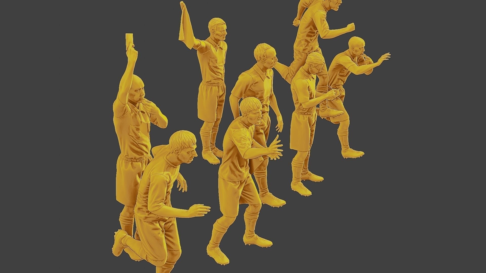 Soccer Players SP Pack 6 3D Model Collection_24