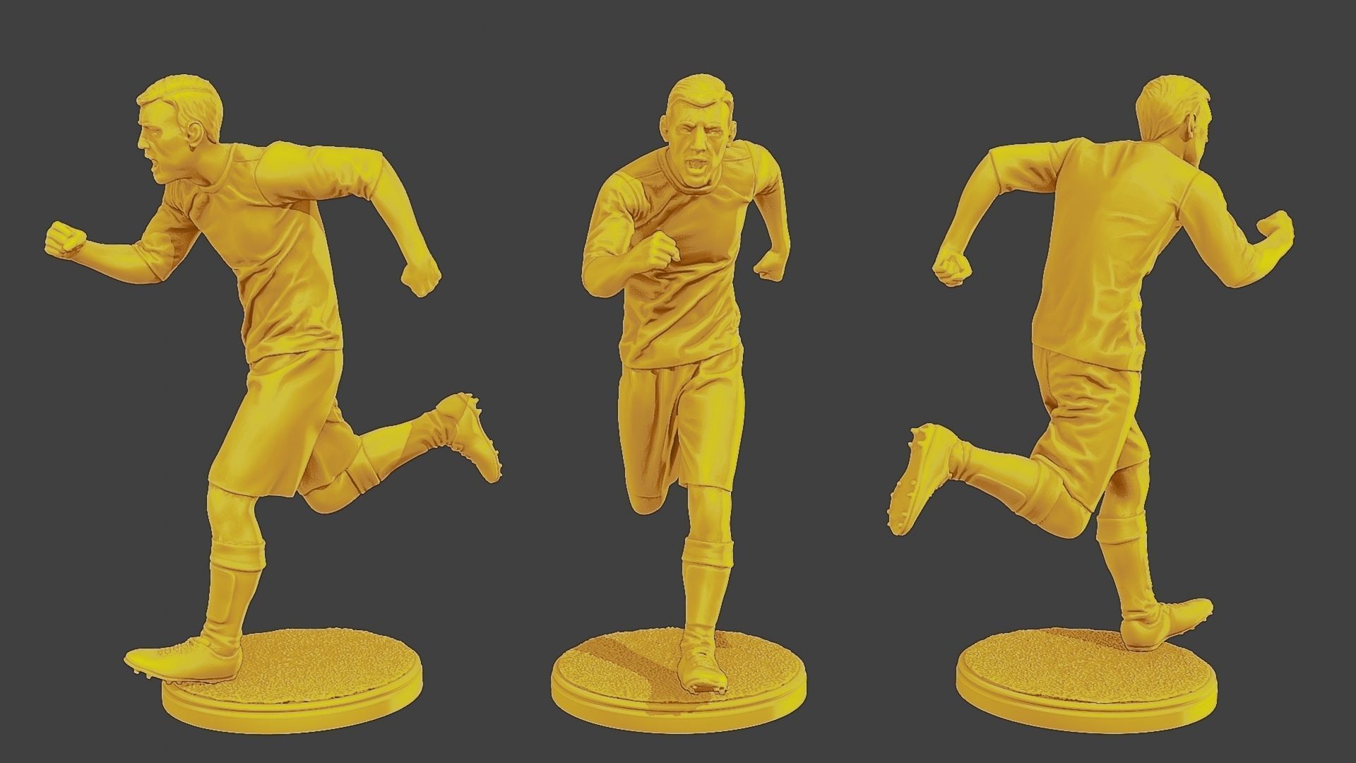 Soccer Players SP Pack 6 3D Model Collection_4