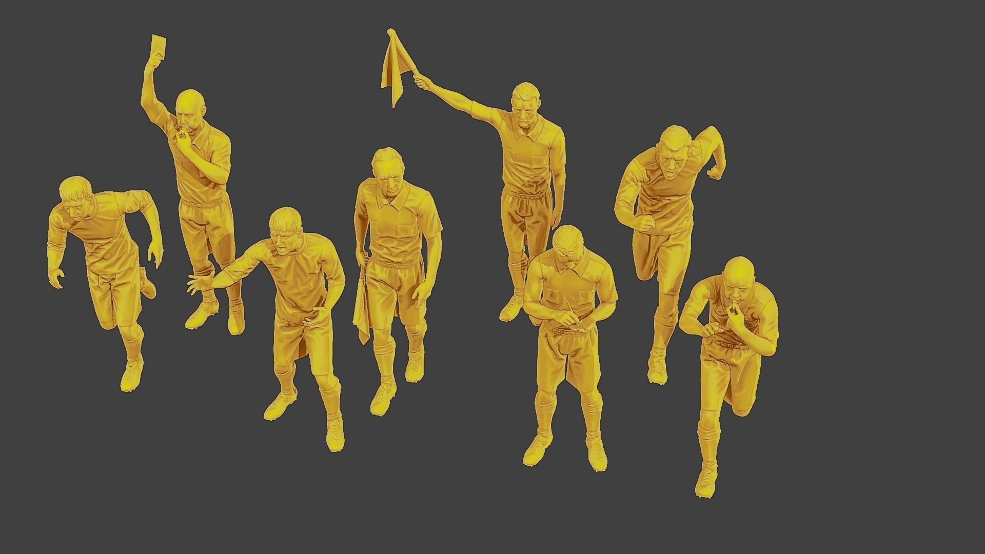 Soccer Players SP Pack 6 3D Model Collection_27