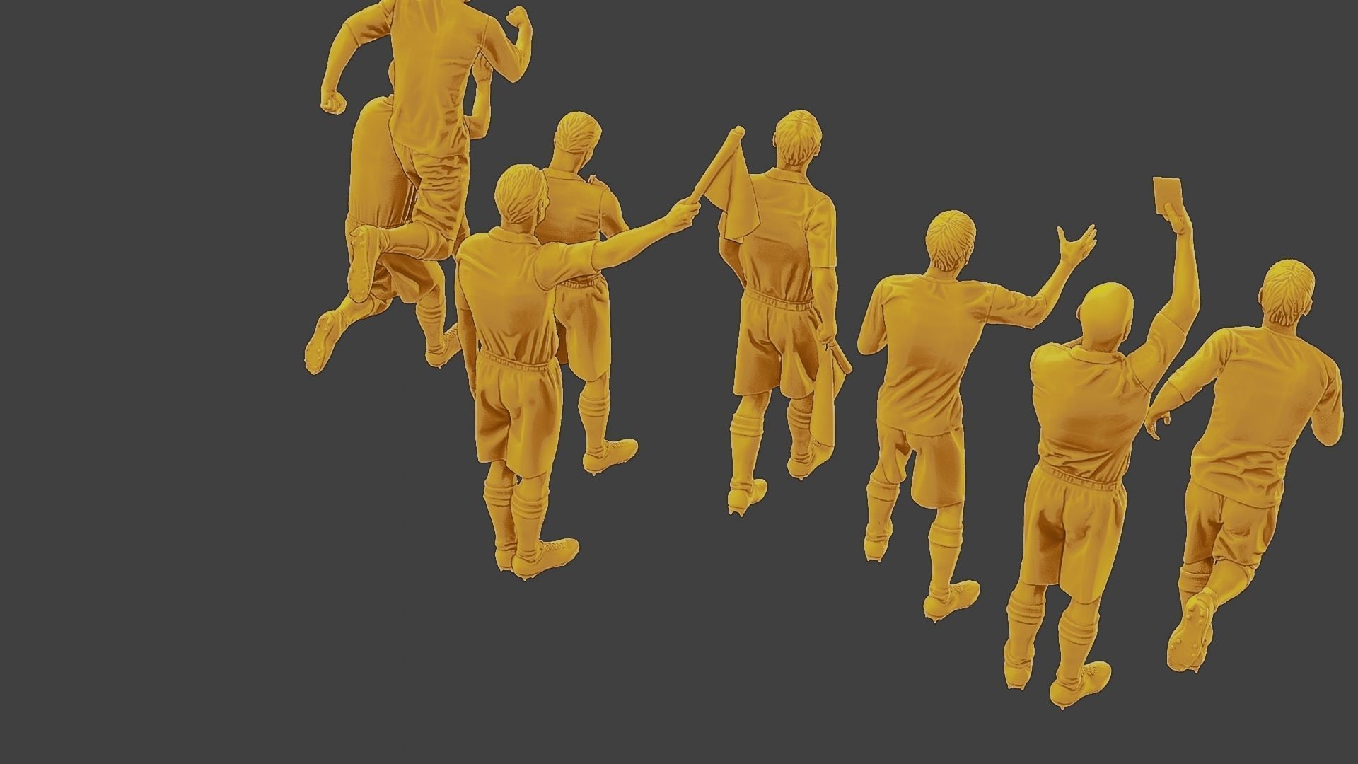 Soccer Players SP Pack 6 3D Model Collection_15