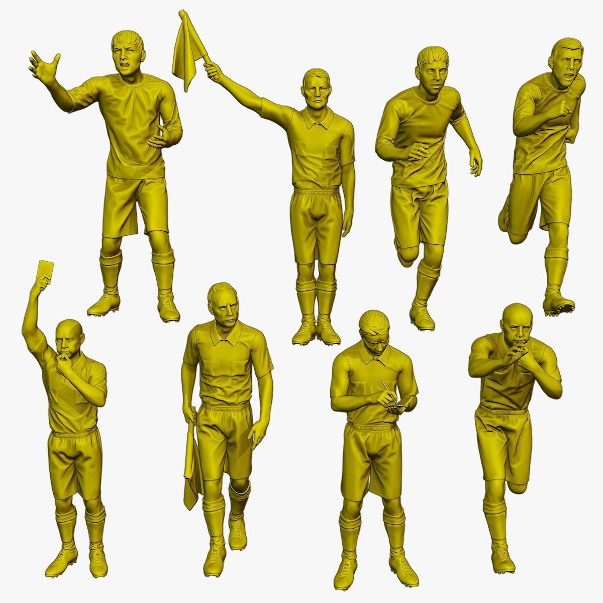 Soccer Players SP Pack 6 3D Model Collection_11