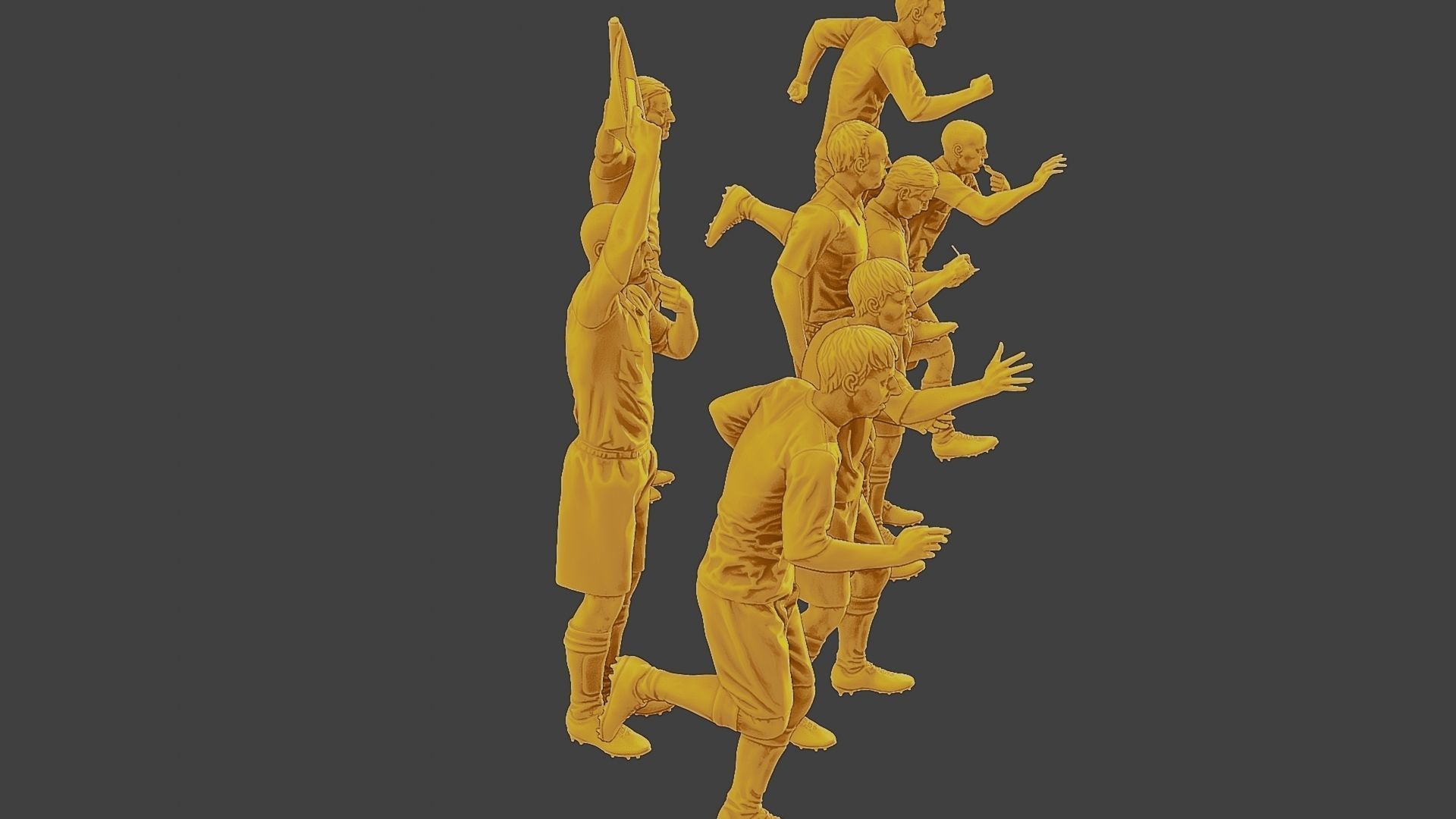 Soccer Players SP Pack 6 3D Model Collection_12