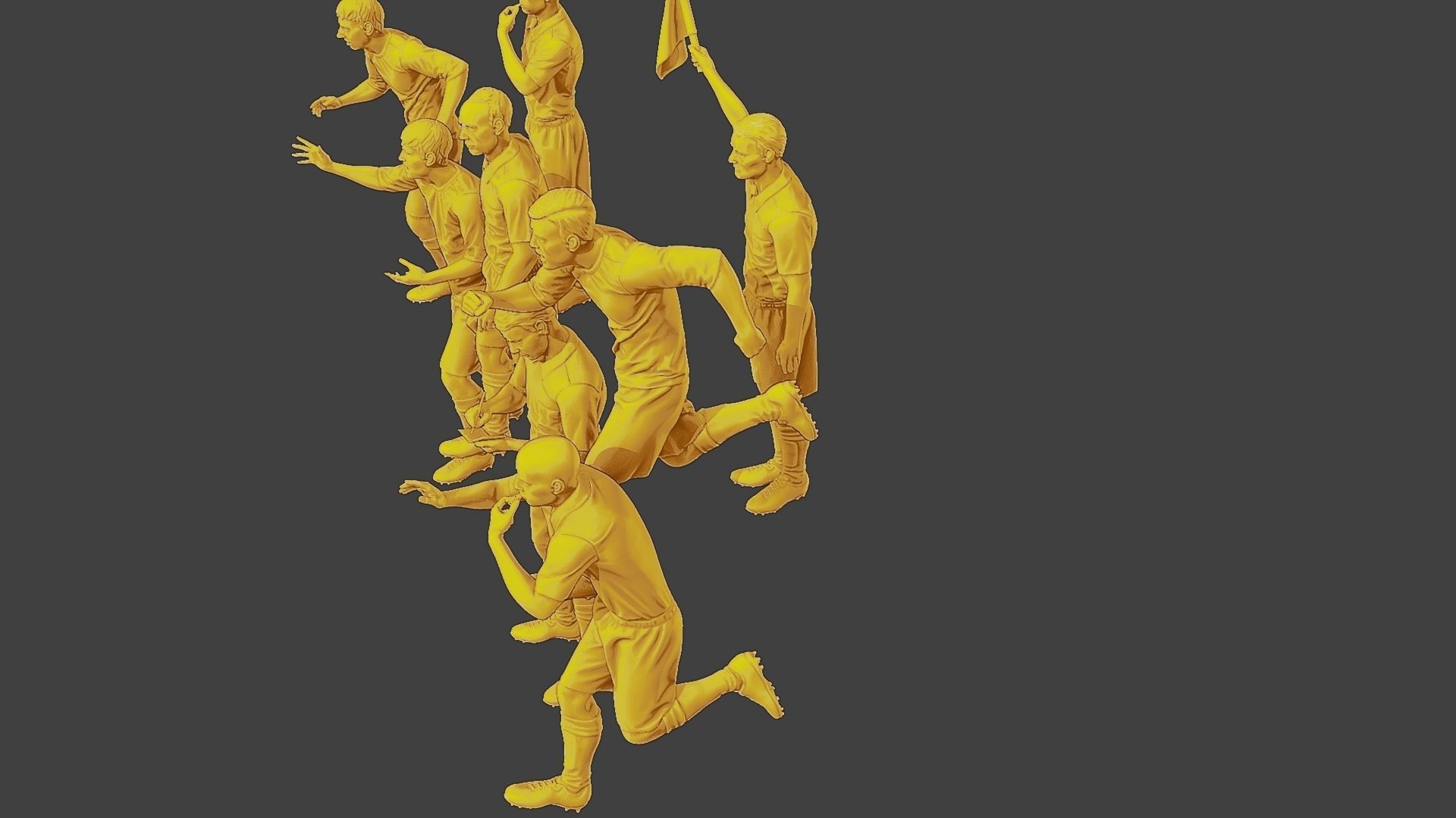 Soccer Players SP Pack 6 3D Model Collection_18