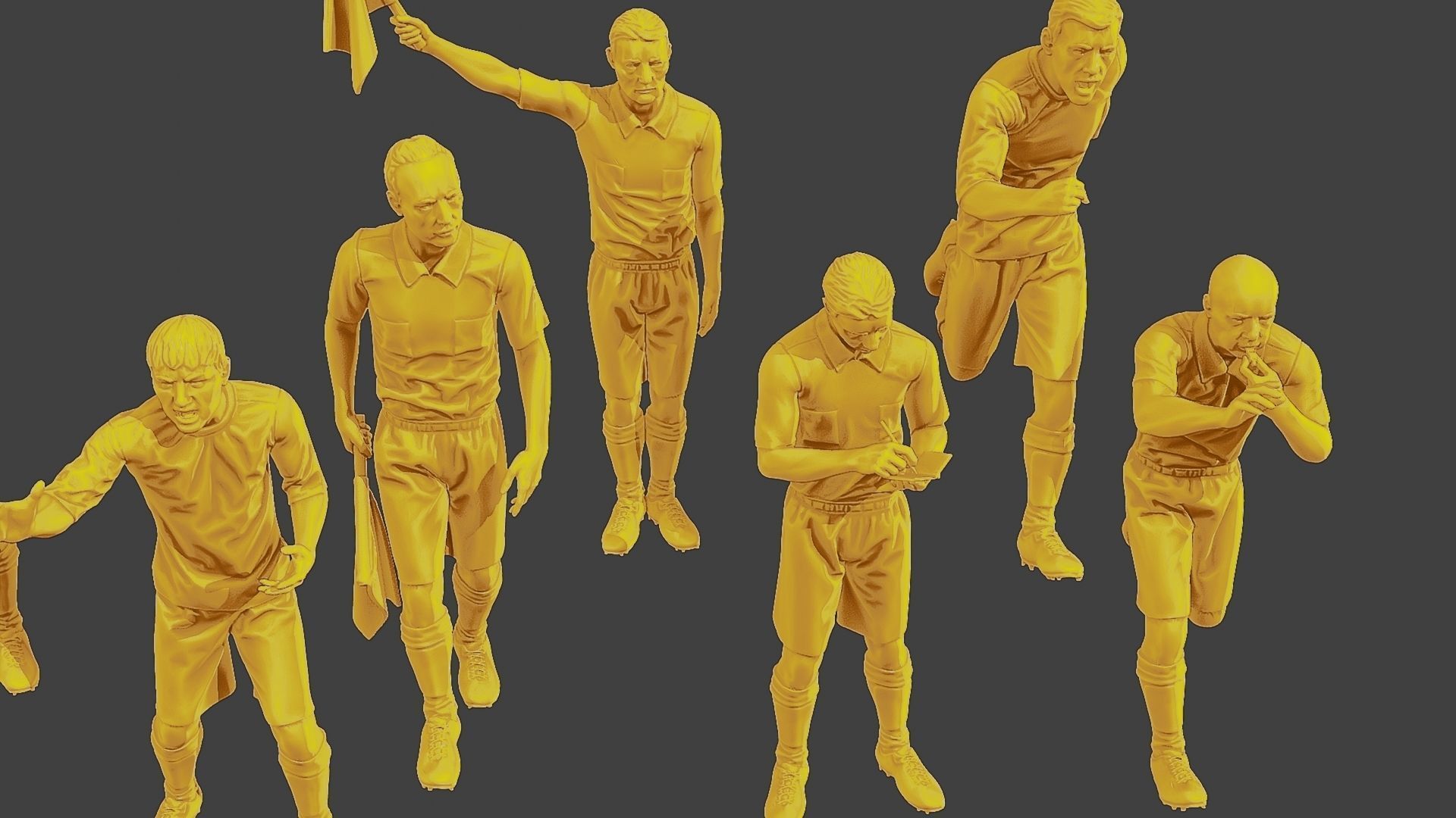 Soccer Players SP Pack 6 3D Model Collection_32