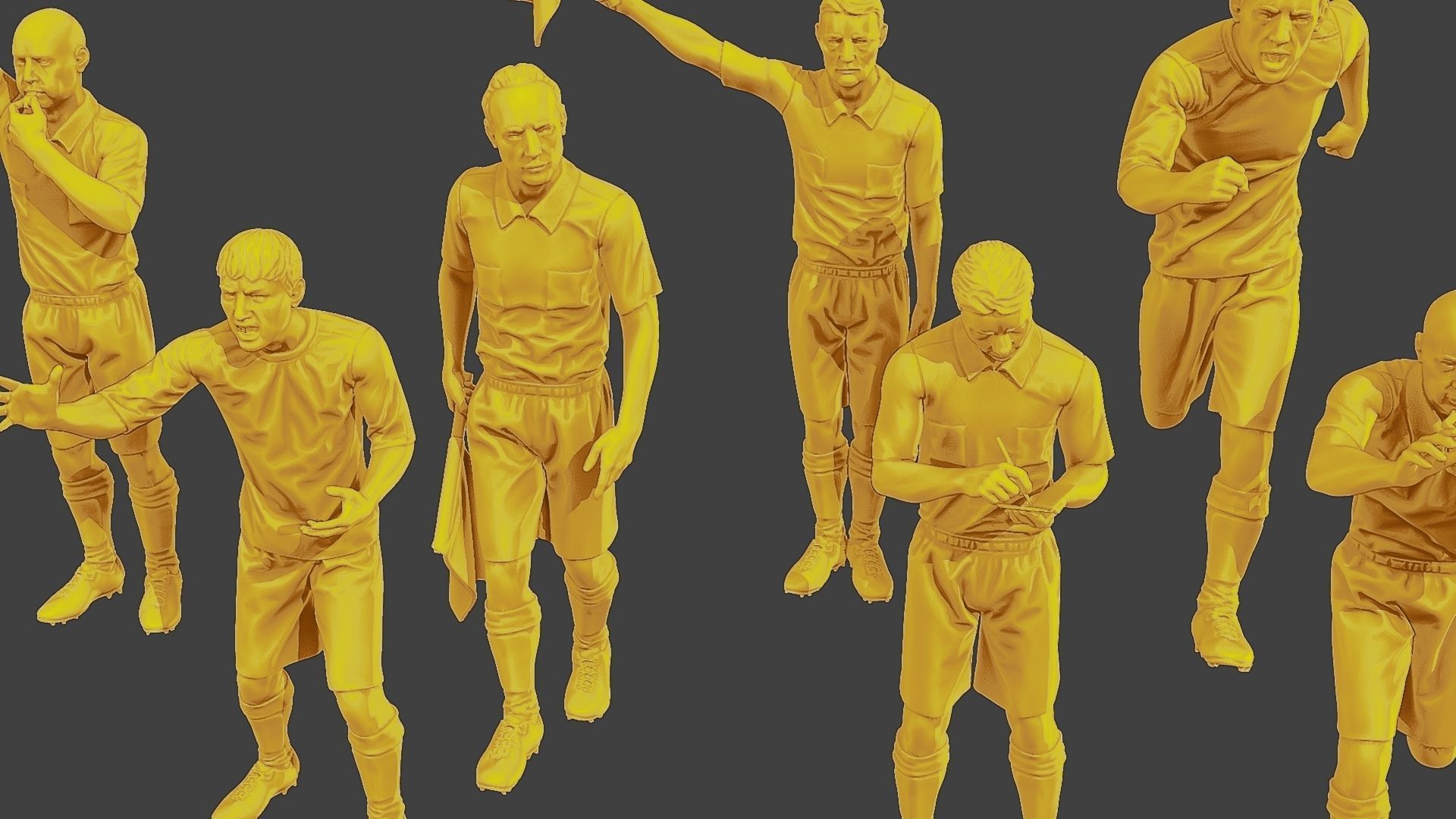 Soccer Players SP Pack 6 3D Model Collection_26