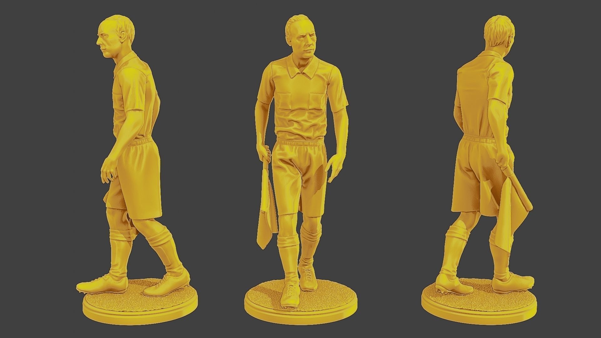 Soccer Players SP Pack 6 3D Model Collection_9