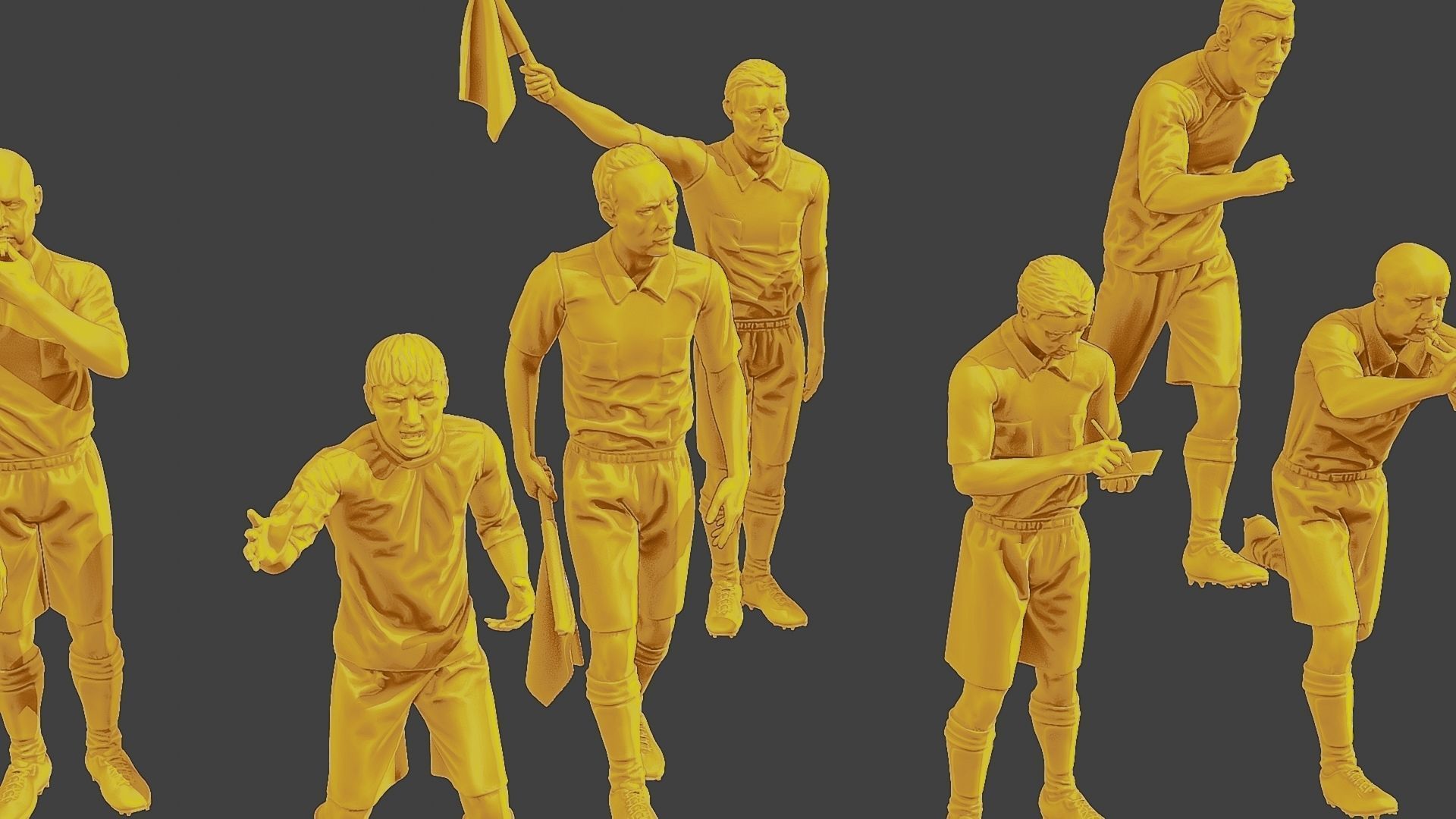 Soccer Players SP Pack 6 3D Model Collection_25