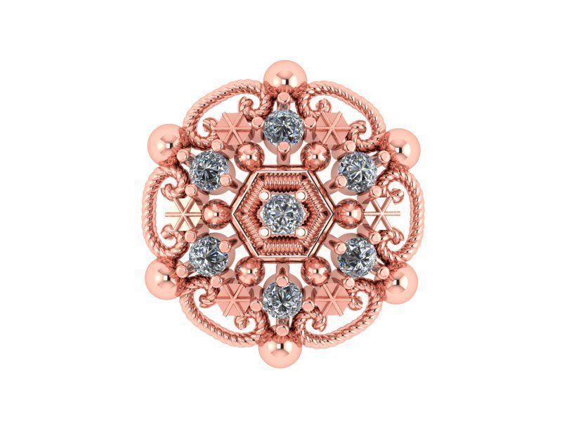 Indian Nose Pin 3D print model_5