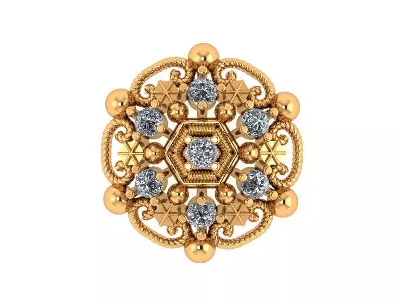 Indian Nose Pin 3D print model_0