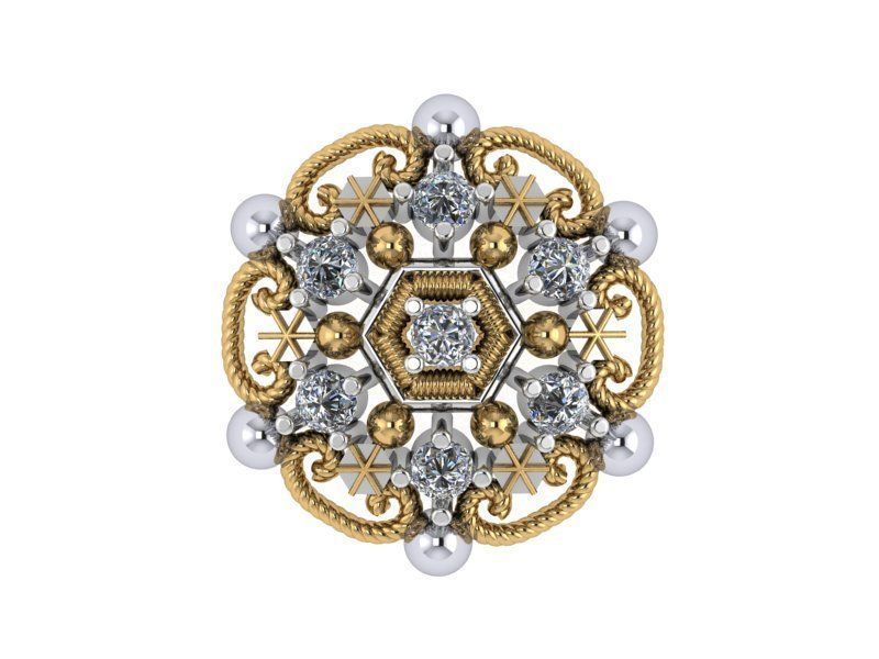 Indian Nose Pin 3D print model_3